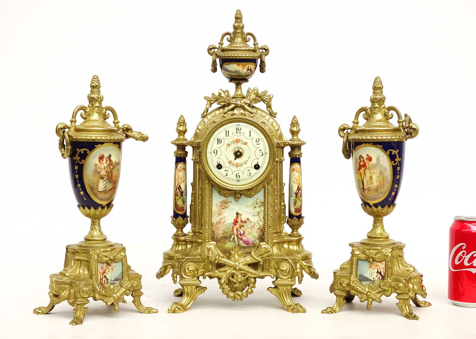 Brass Clock Set (1 of 9)
