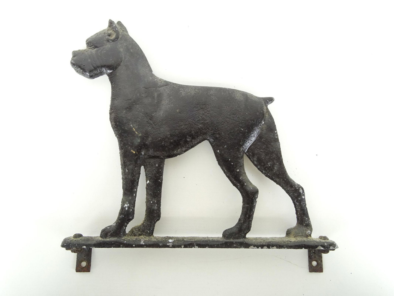 Vintage Mailbox Topper: Vintage Boxer mailbox topper. 9 1/2" x 10".