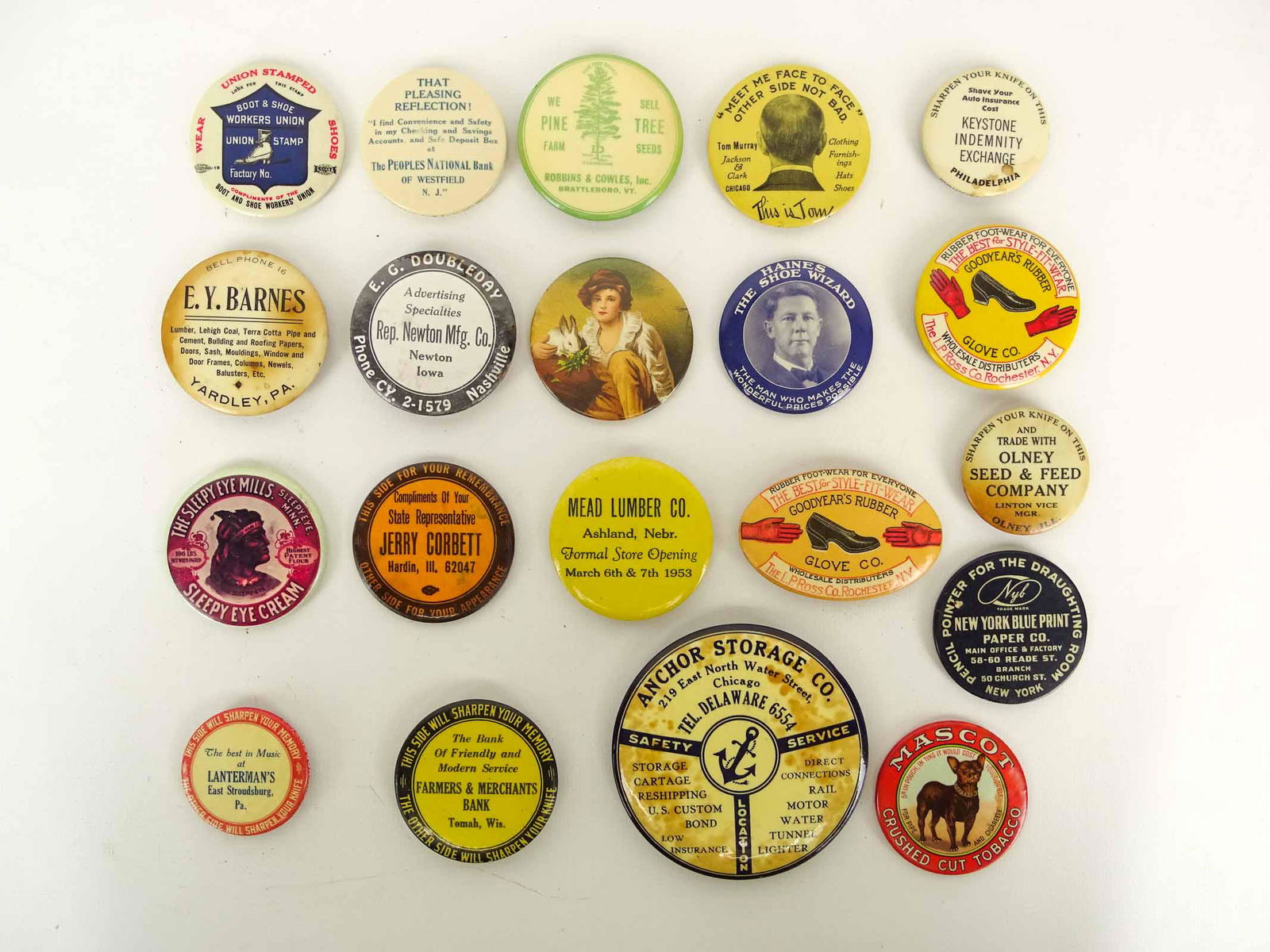 Celluloid Pocket Mirrors (1 of 6)