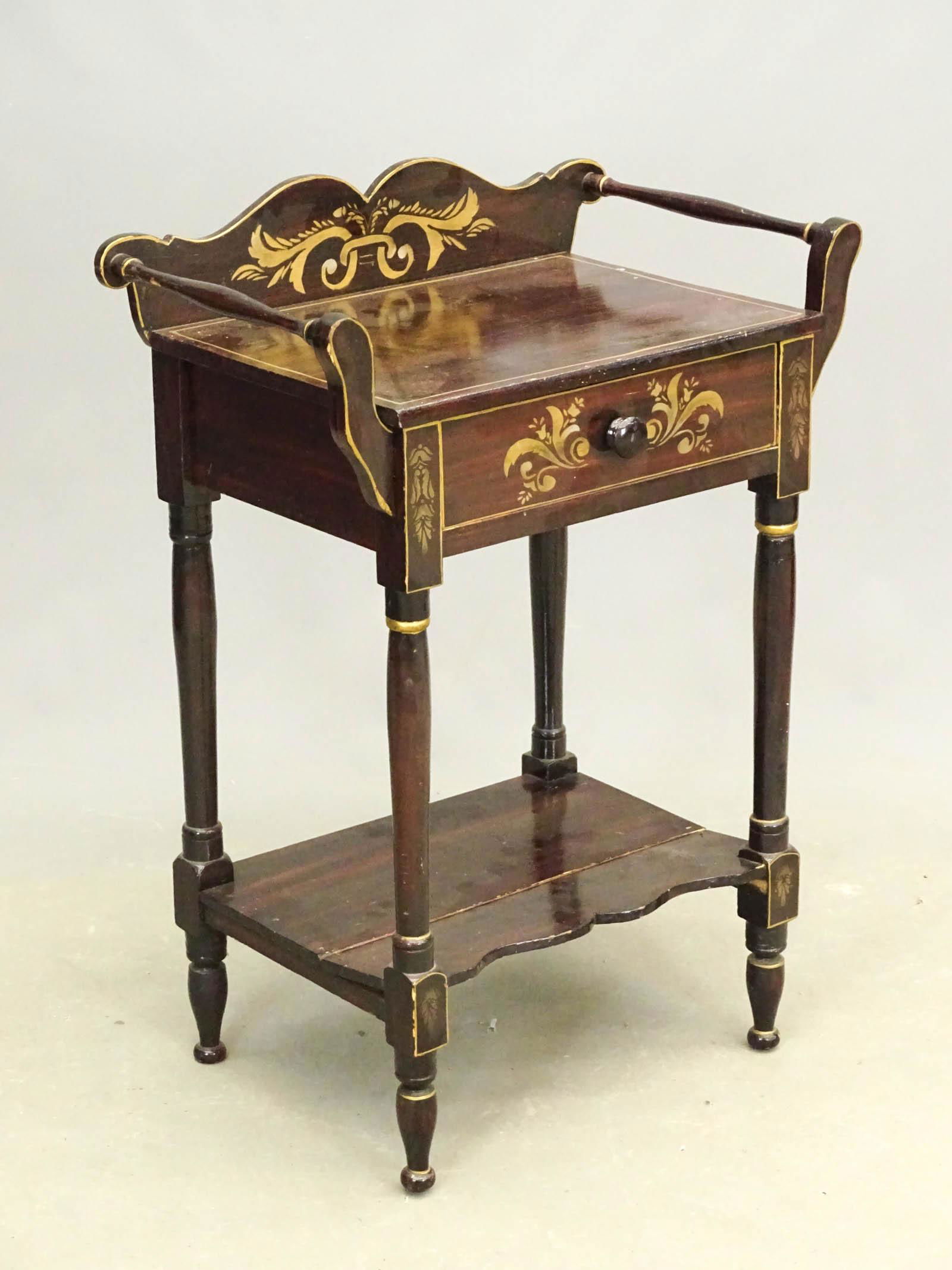 19th c. Single Drawer Stand (1 of 4)