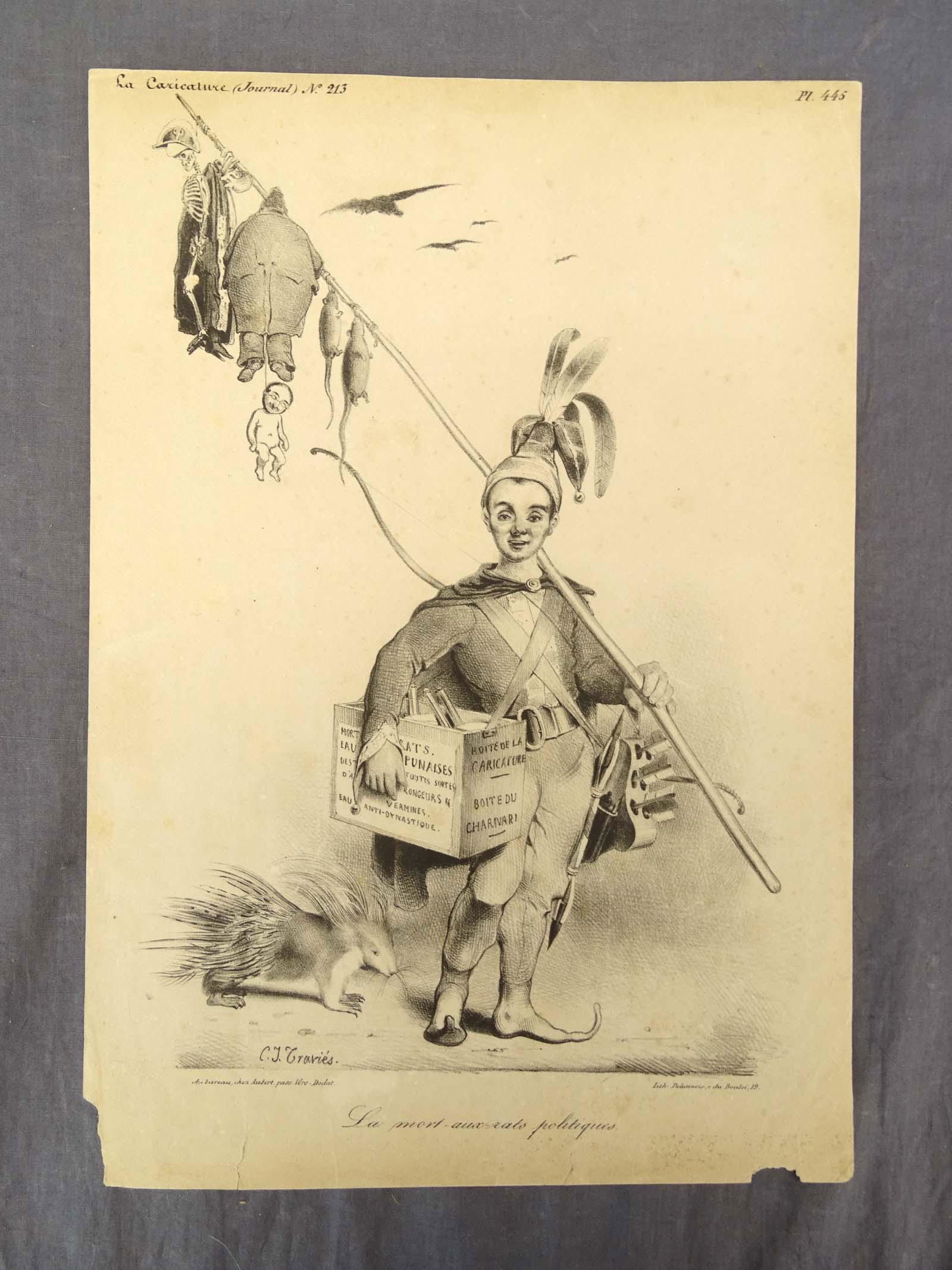 French Caricature Antique Print (1 of 3)