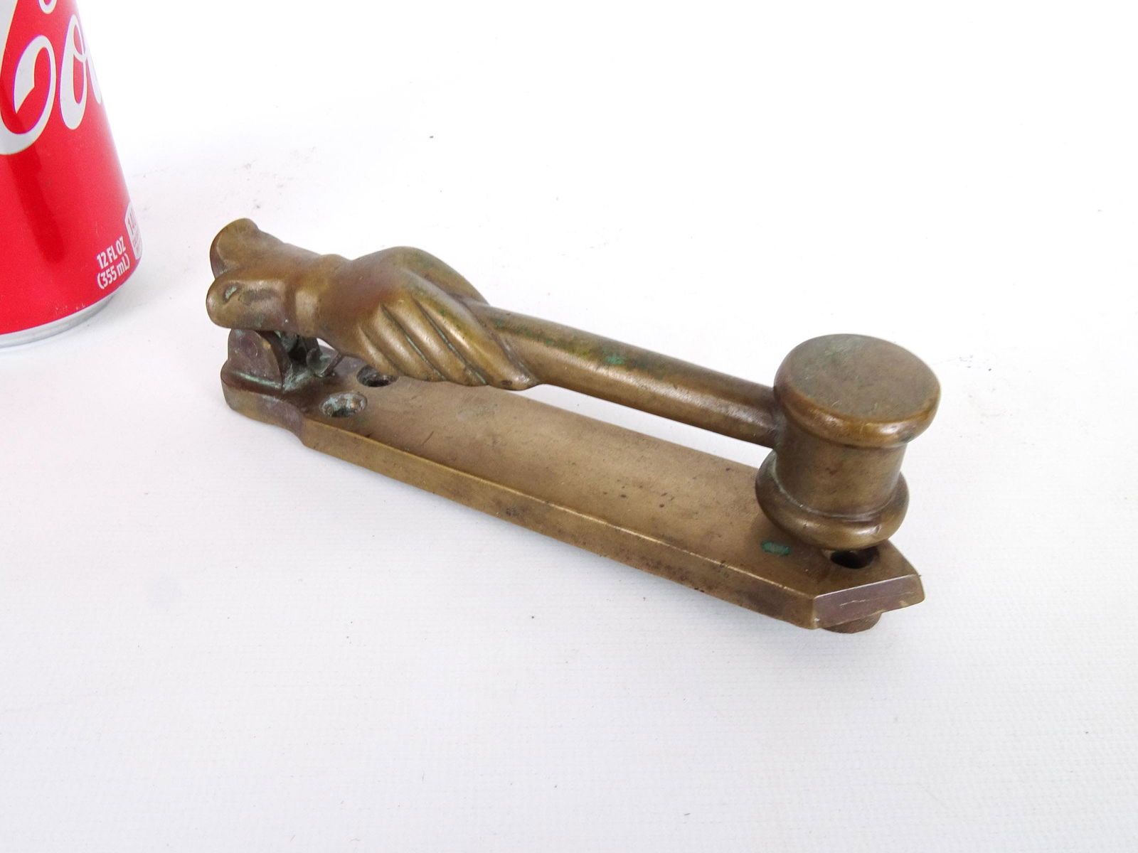 Brass Gavel Door Knocker (1 of 4)