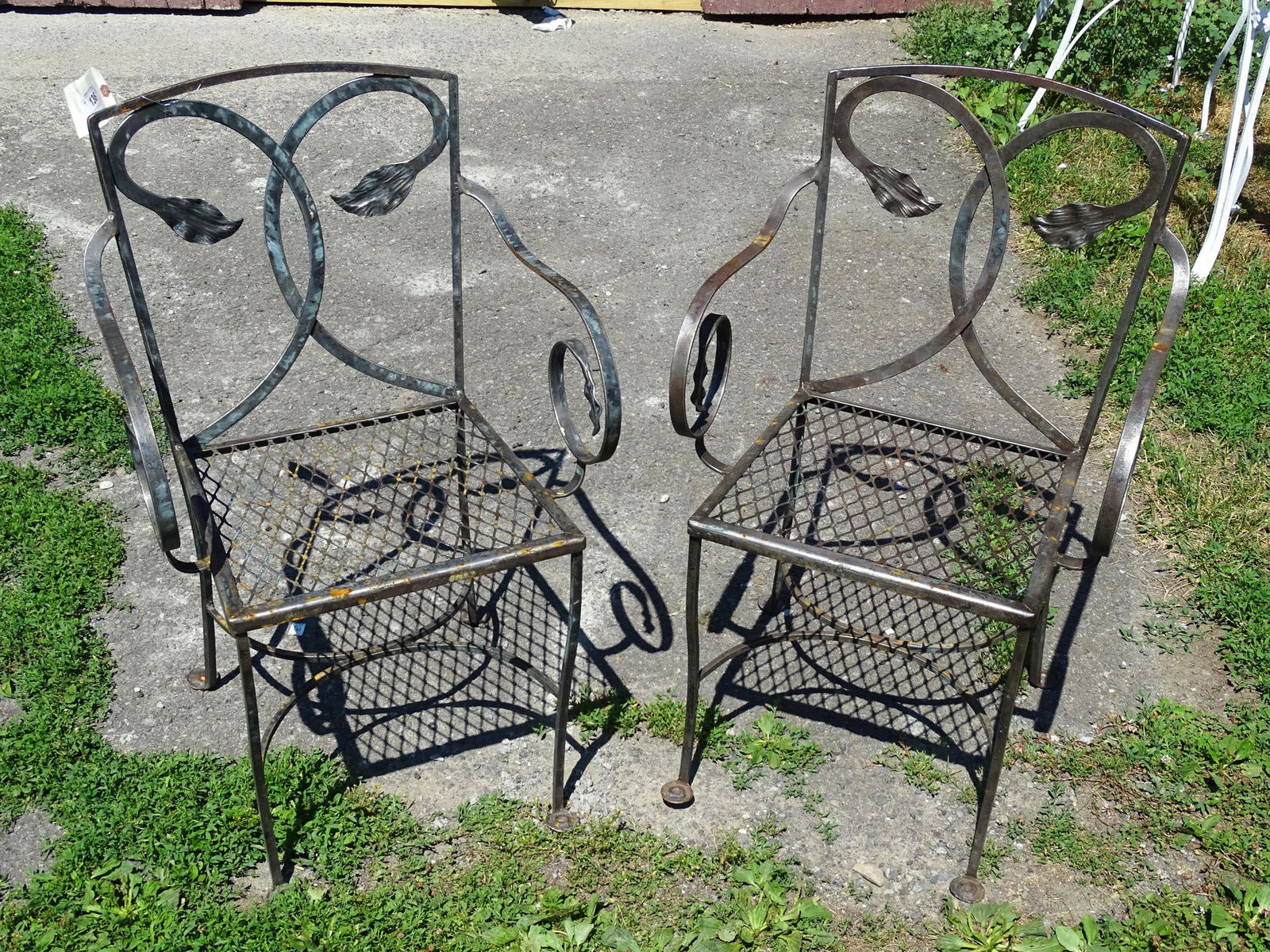 Pair Decorative Patio Chairs (1 of 4)