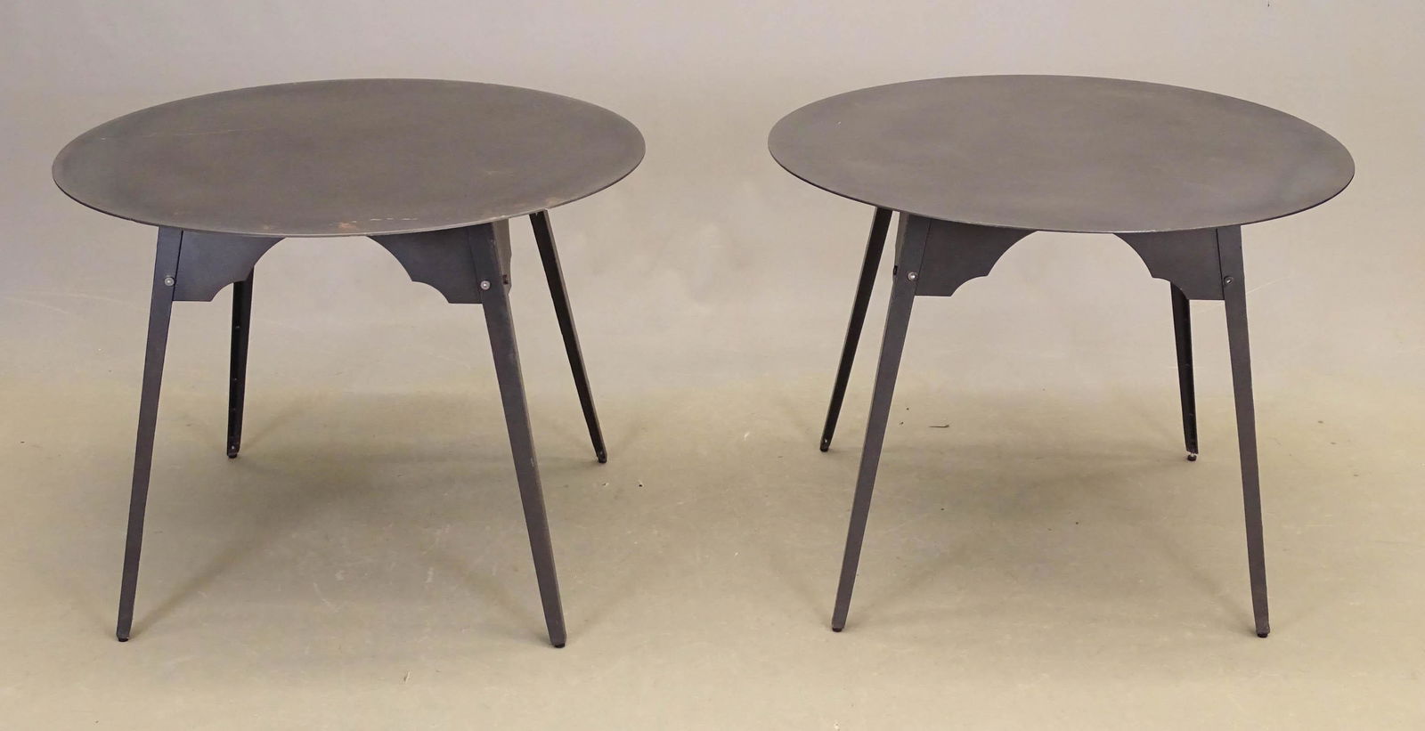 Pair Industrial Metal Tables (1 of 2)