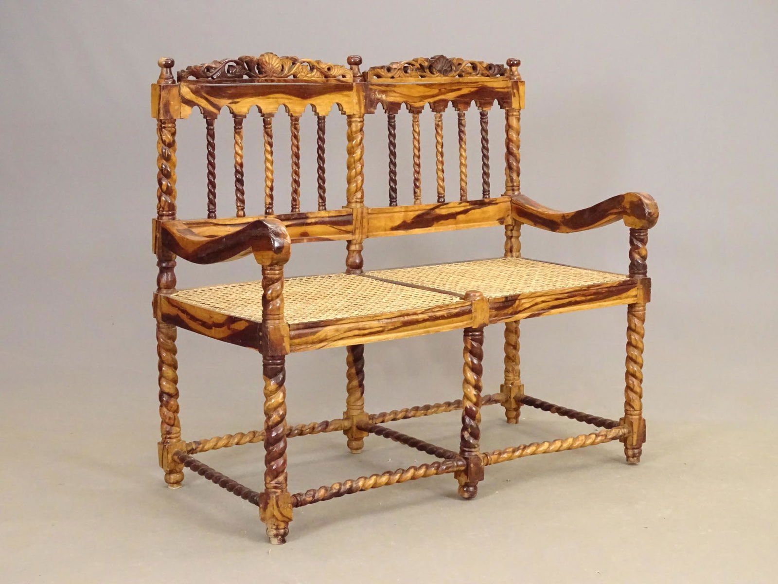 Cane Seat Settee (1 of 4)