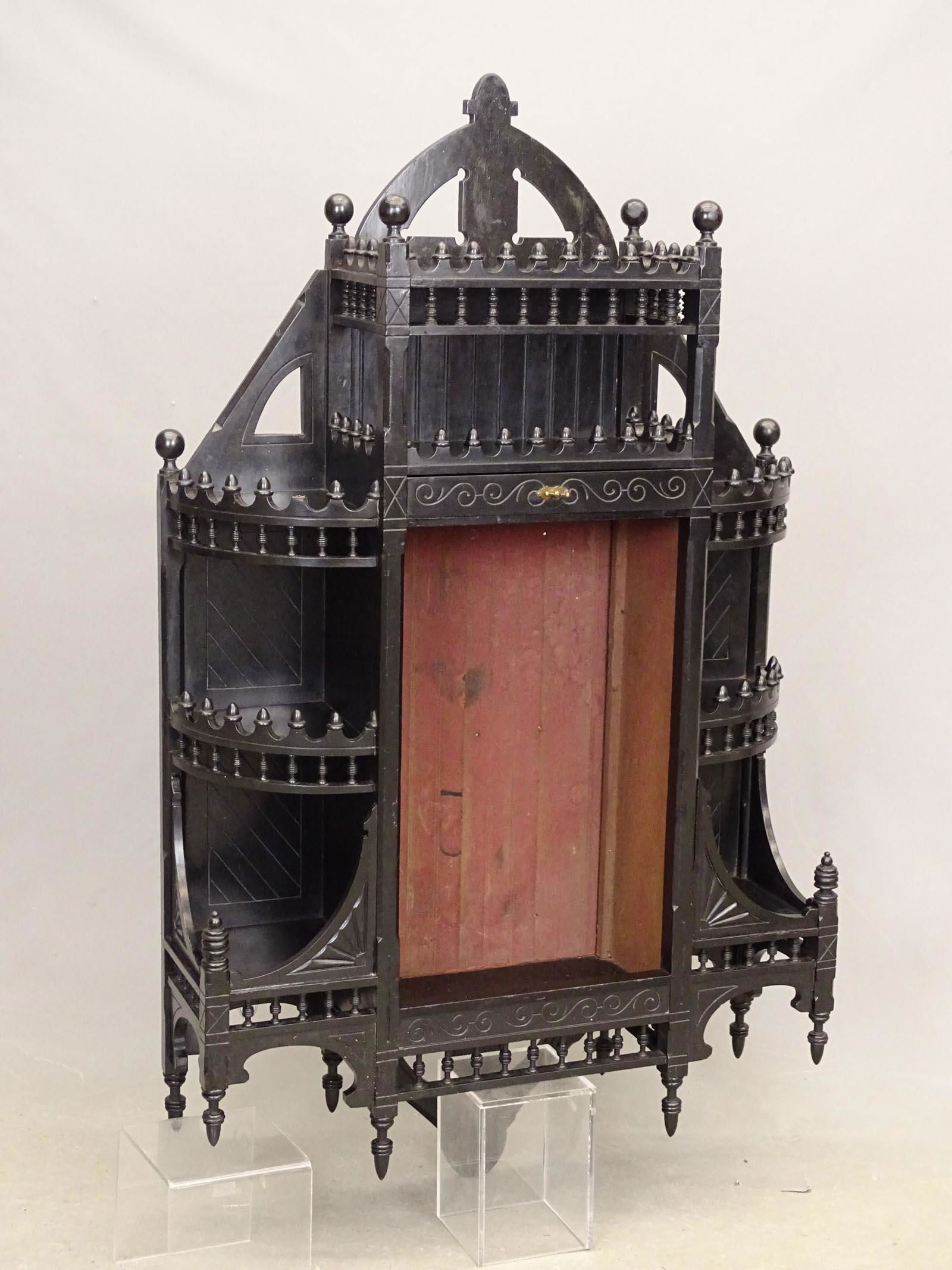 Victorian Ebonized Wall Shelf (1 of 3)