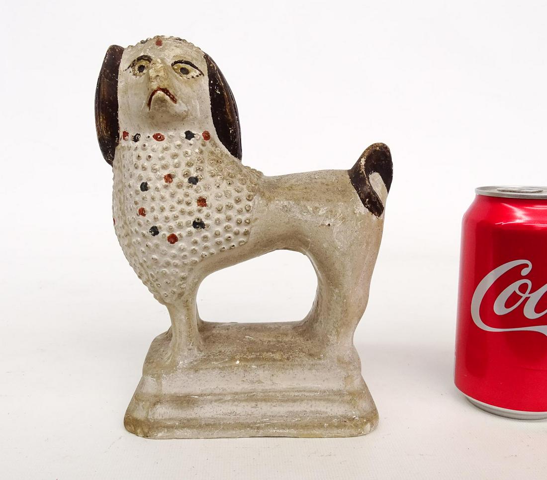 19th c. Chalkware Poodle (1 of 4)