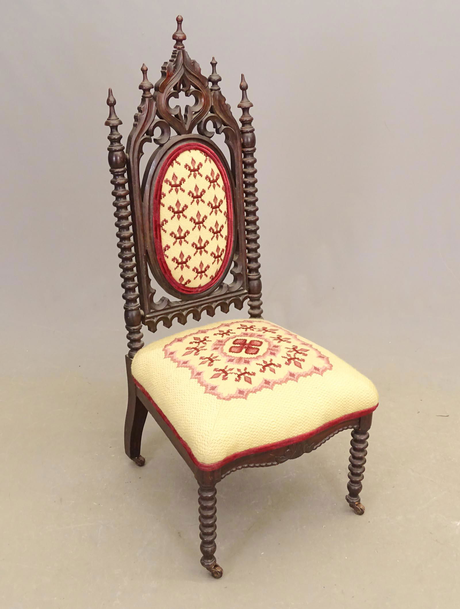 19th c. Gothic Chair (1 of 3)