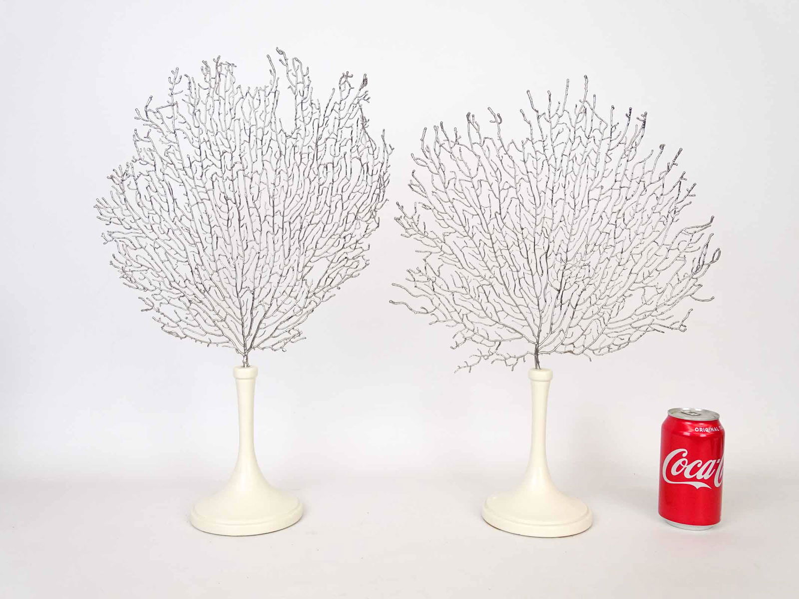 Pair Decorative Tree Sculptures (1 of 3)