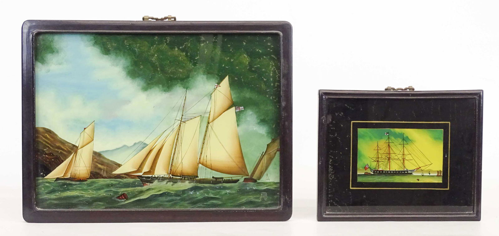 Reverse Painted Ship Paintings (1 of 6)