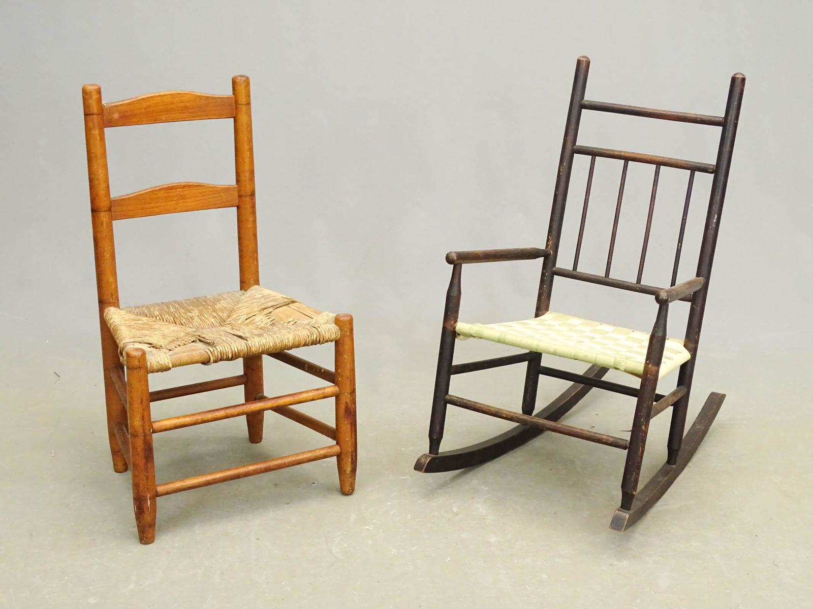 Two Early Child's Chairs (1 of 7)