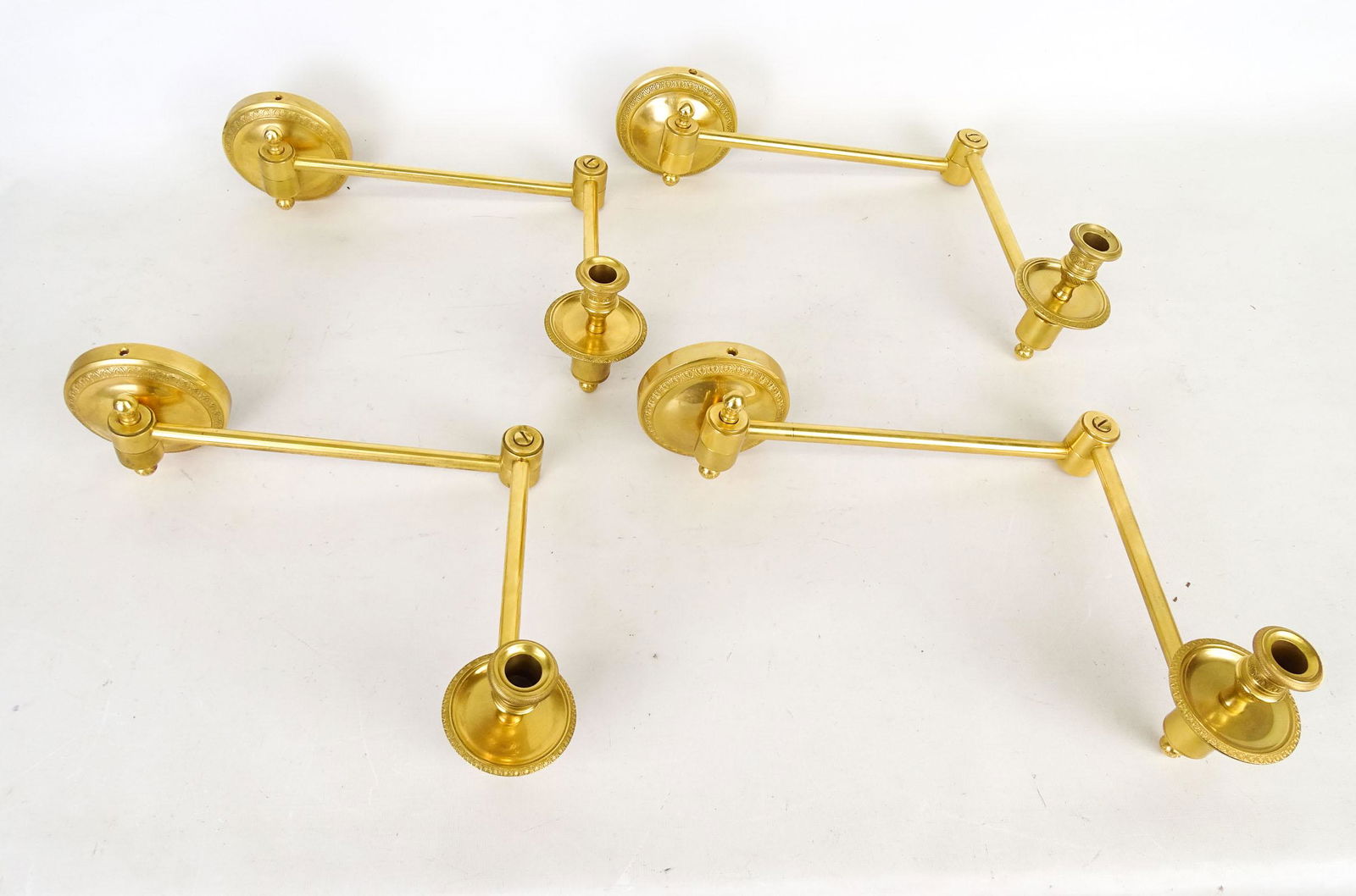 Two Pairs of French Tisserant Wall Lights (1 of 2)