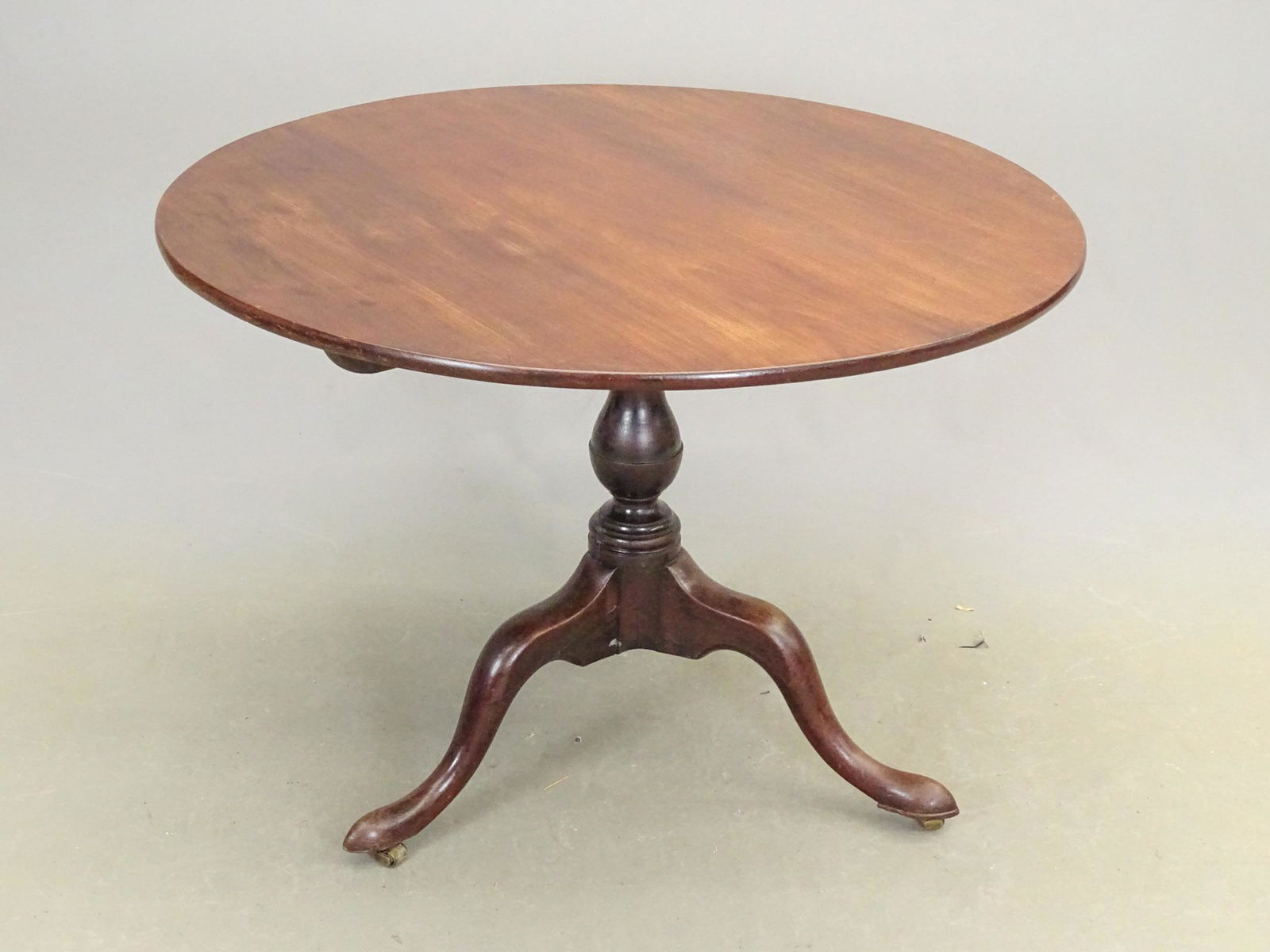 19th c. Mahogany Tilt Top Tea Table (1 of 3)