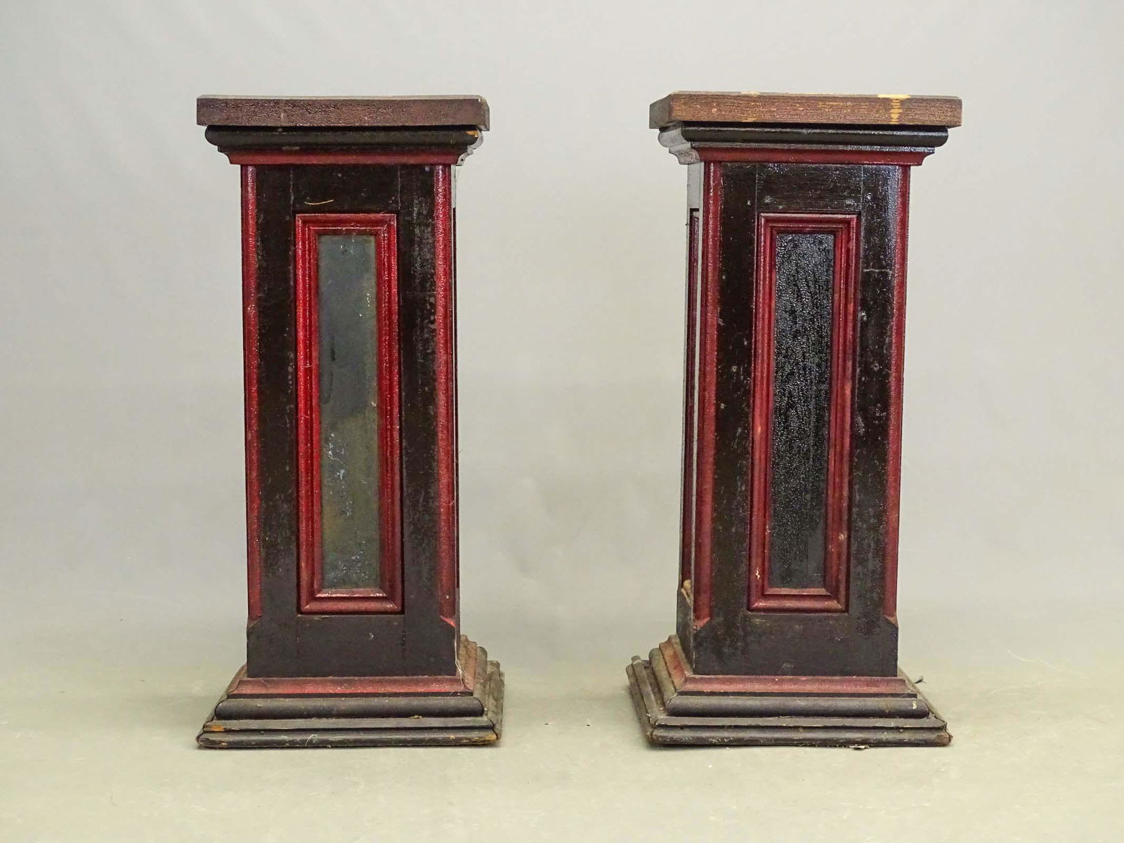 Pair Painted Pedestals (1 of 4)