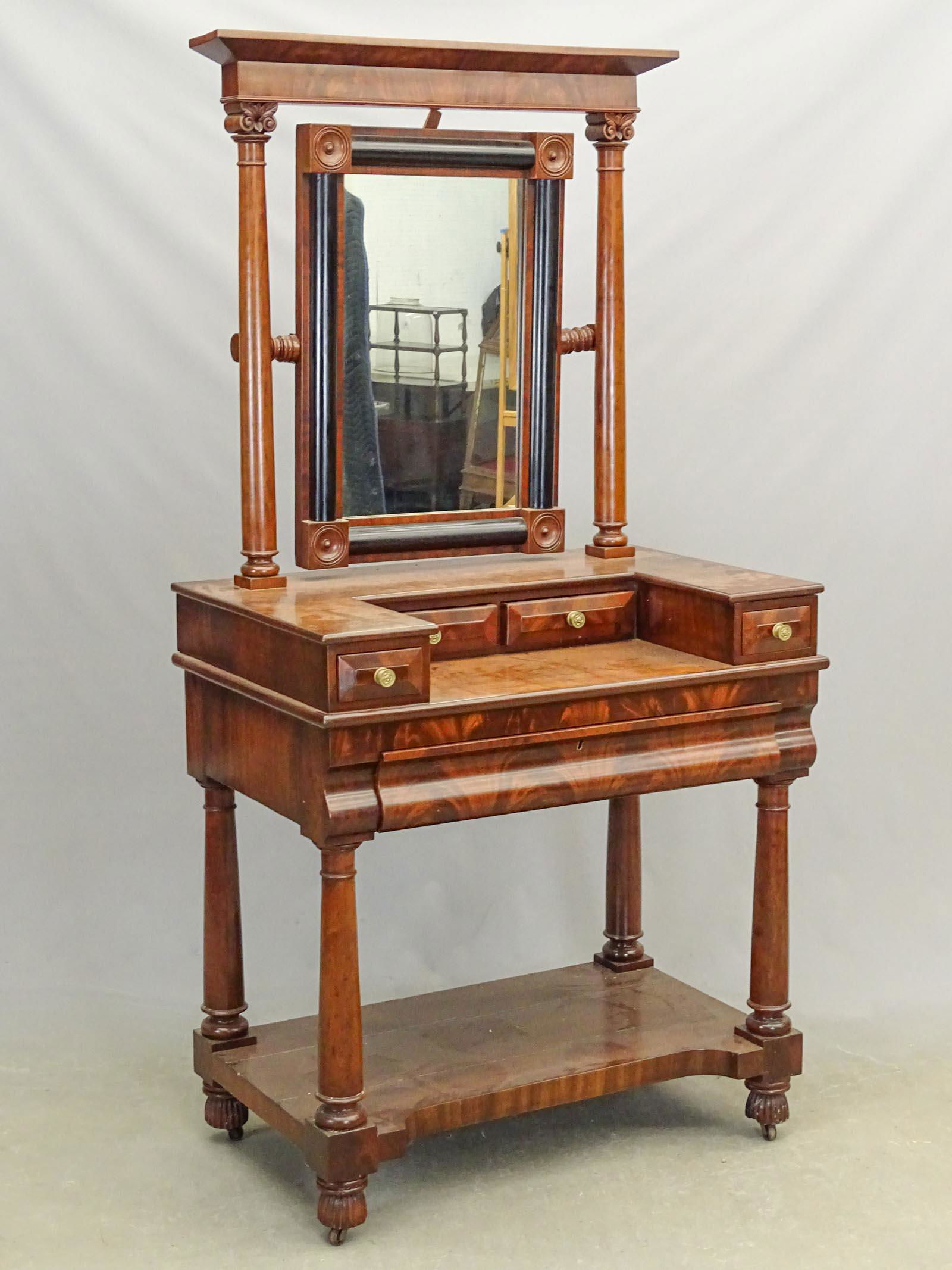 19th c. Empire New York Dressing Table (1 of 4)