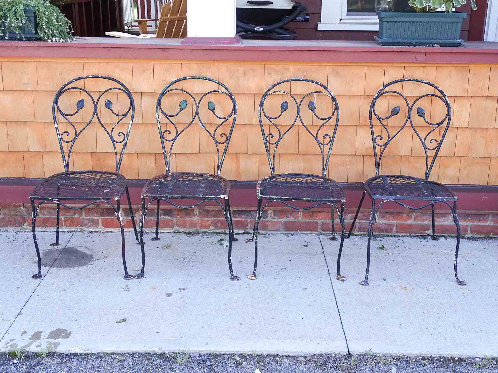 Set of Wrought Iron Chairs (1 of 4)