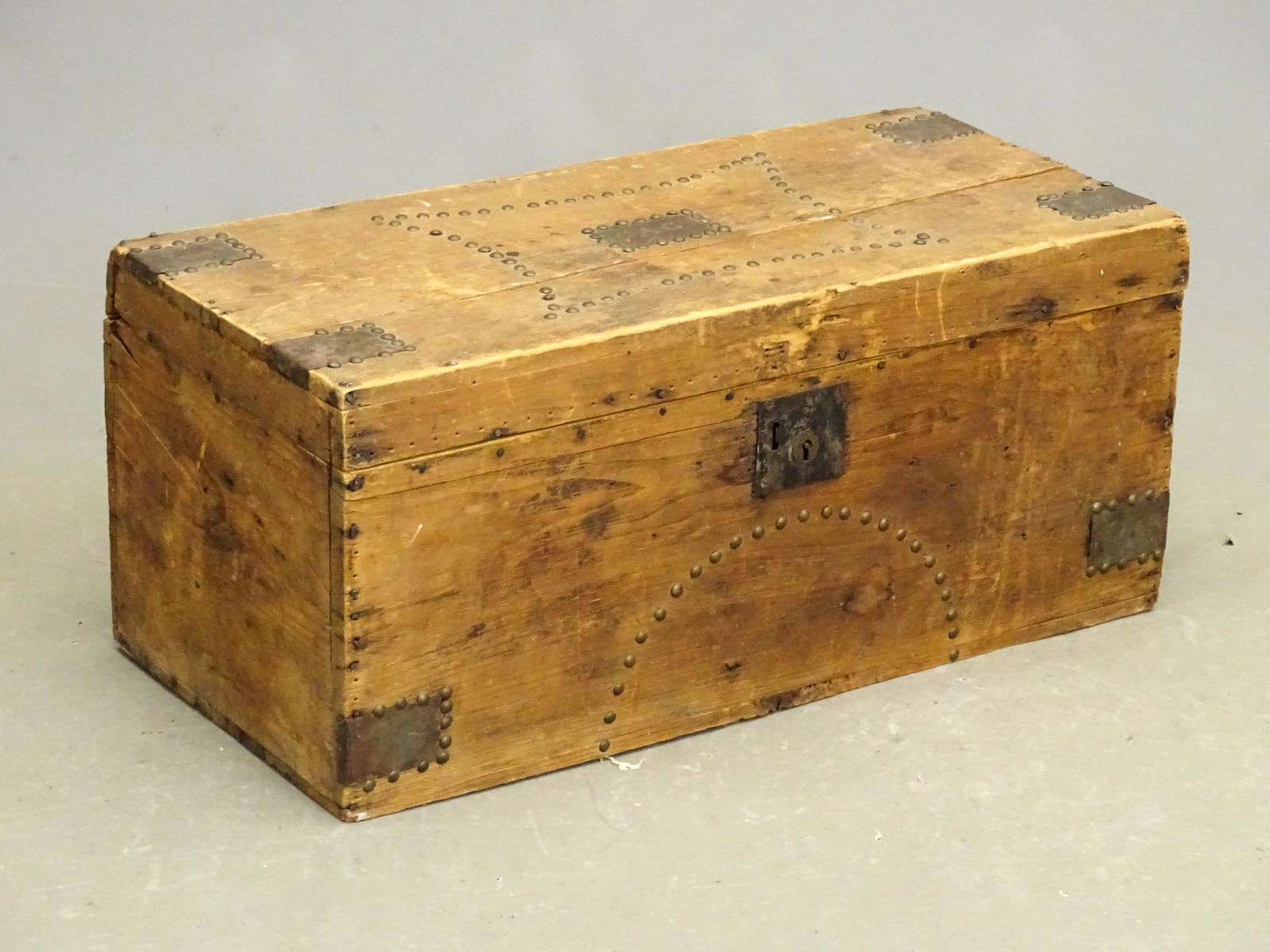 19th c. Tack Decorated Trunk (1 of 5)