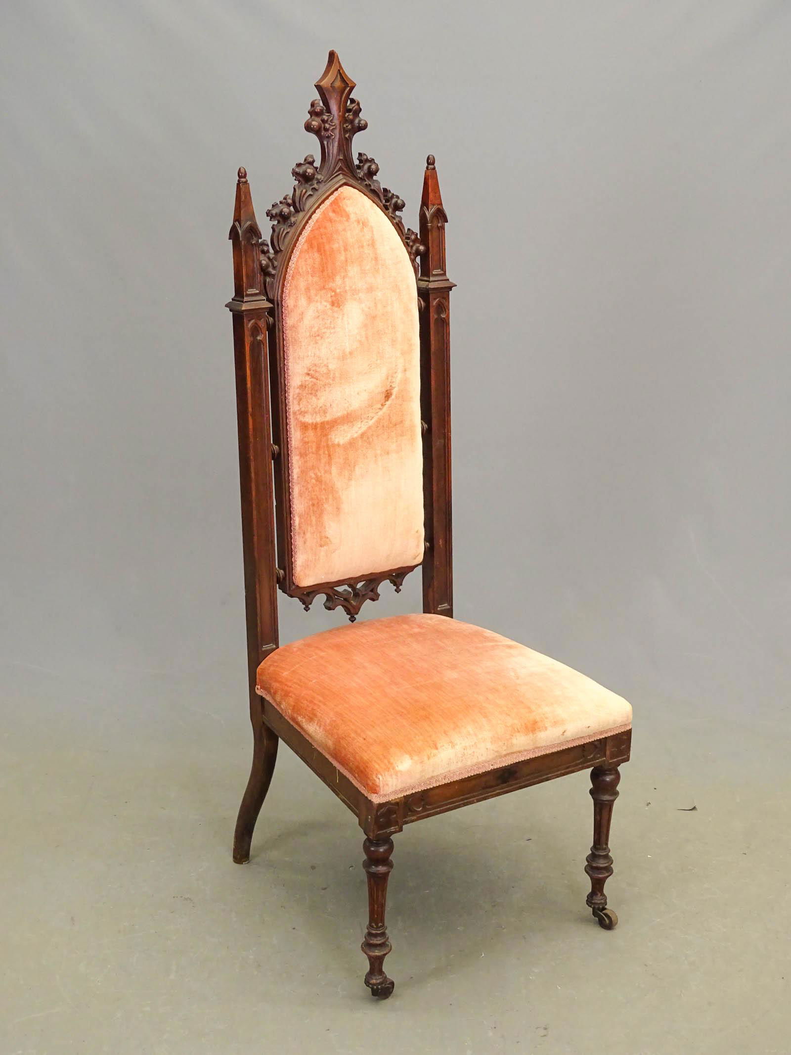 19th c. Gothic Chair (1 of 3)