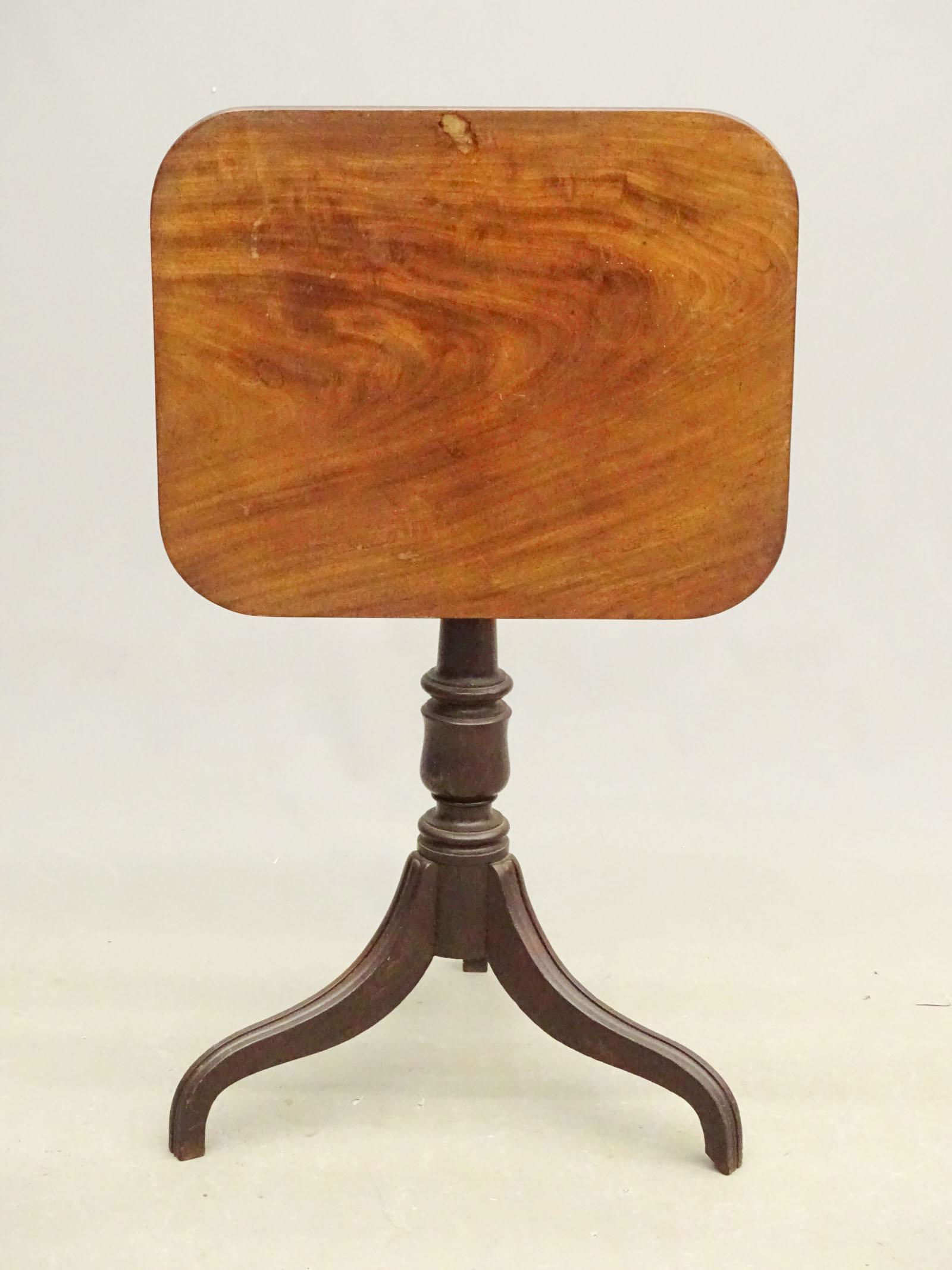 19th c. Tilt Top Candlestand (1 of 5)