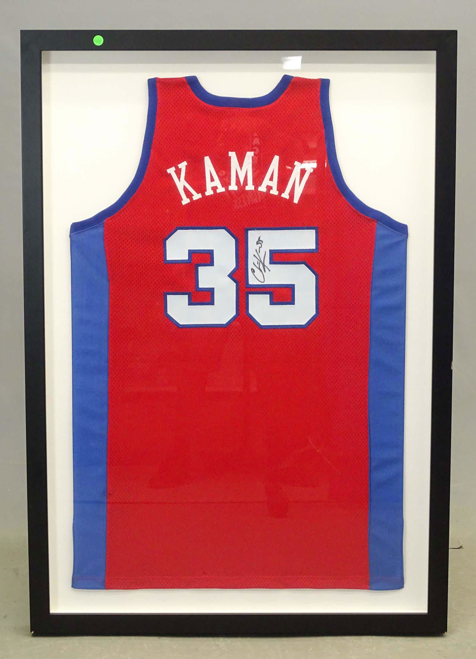 Chris Kaman Autographed Framed Basketball Jersey (1 of 3)