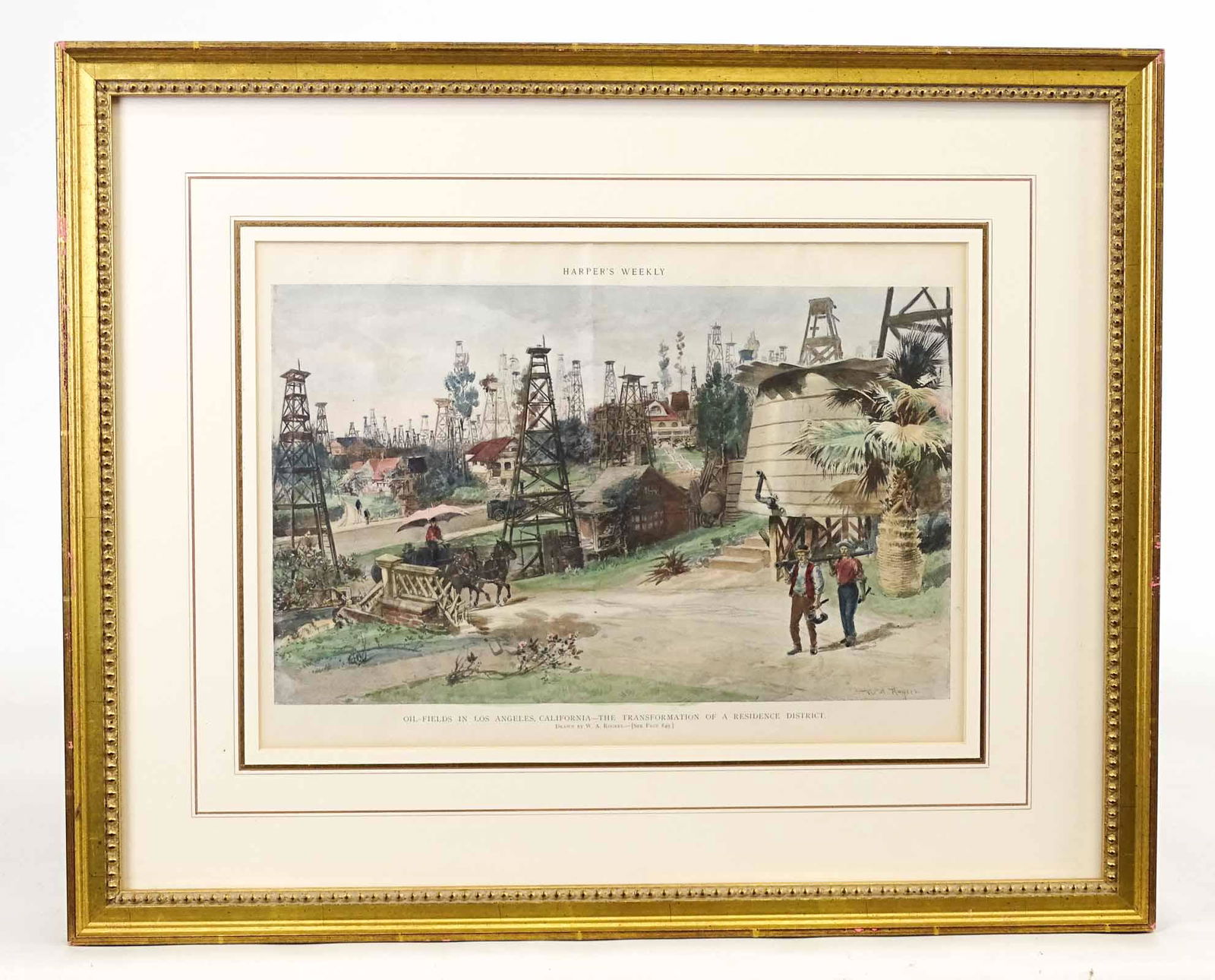 Los Angeles Oil Wells Antique Print (1 of 6)