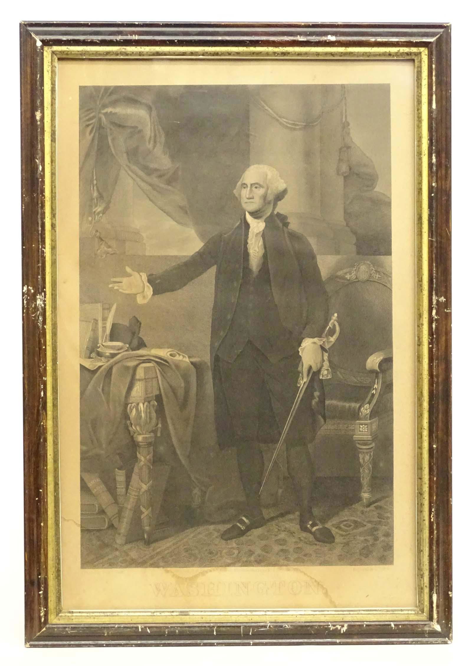 19th c. Engraving of Washington (1 of 6)