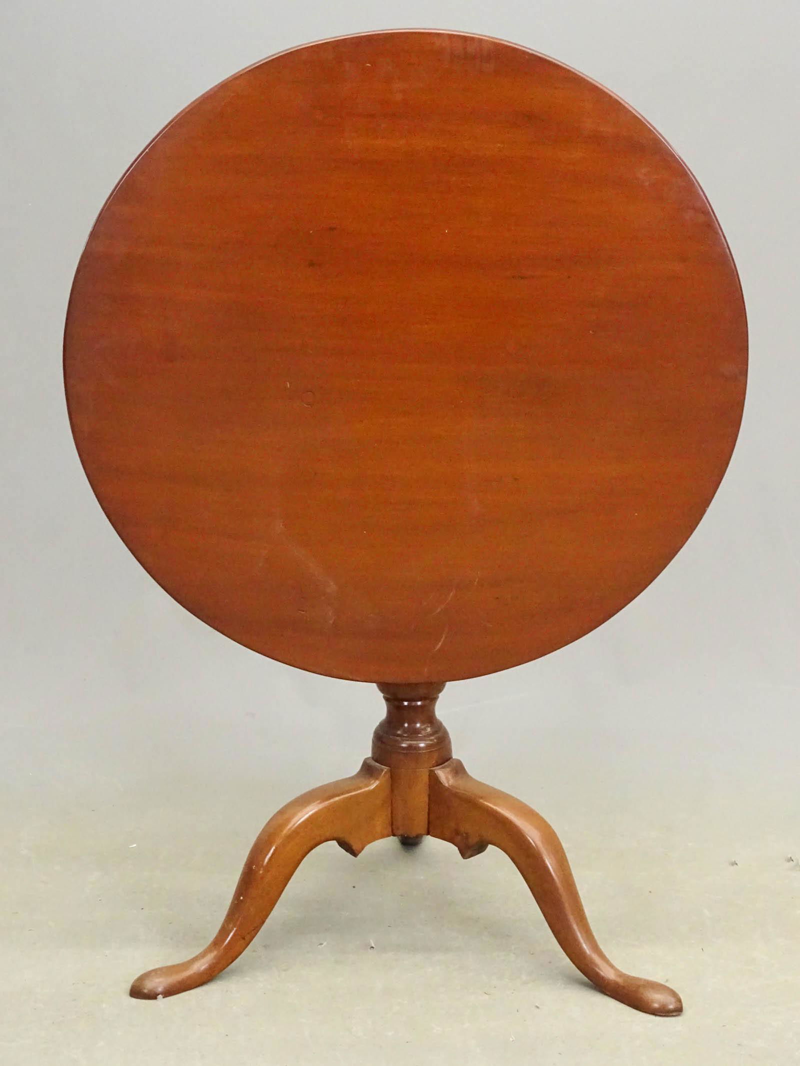 18th c. Mahogany Tea Table (1 of 8)