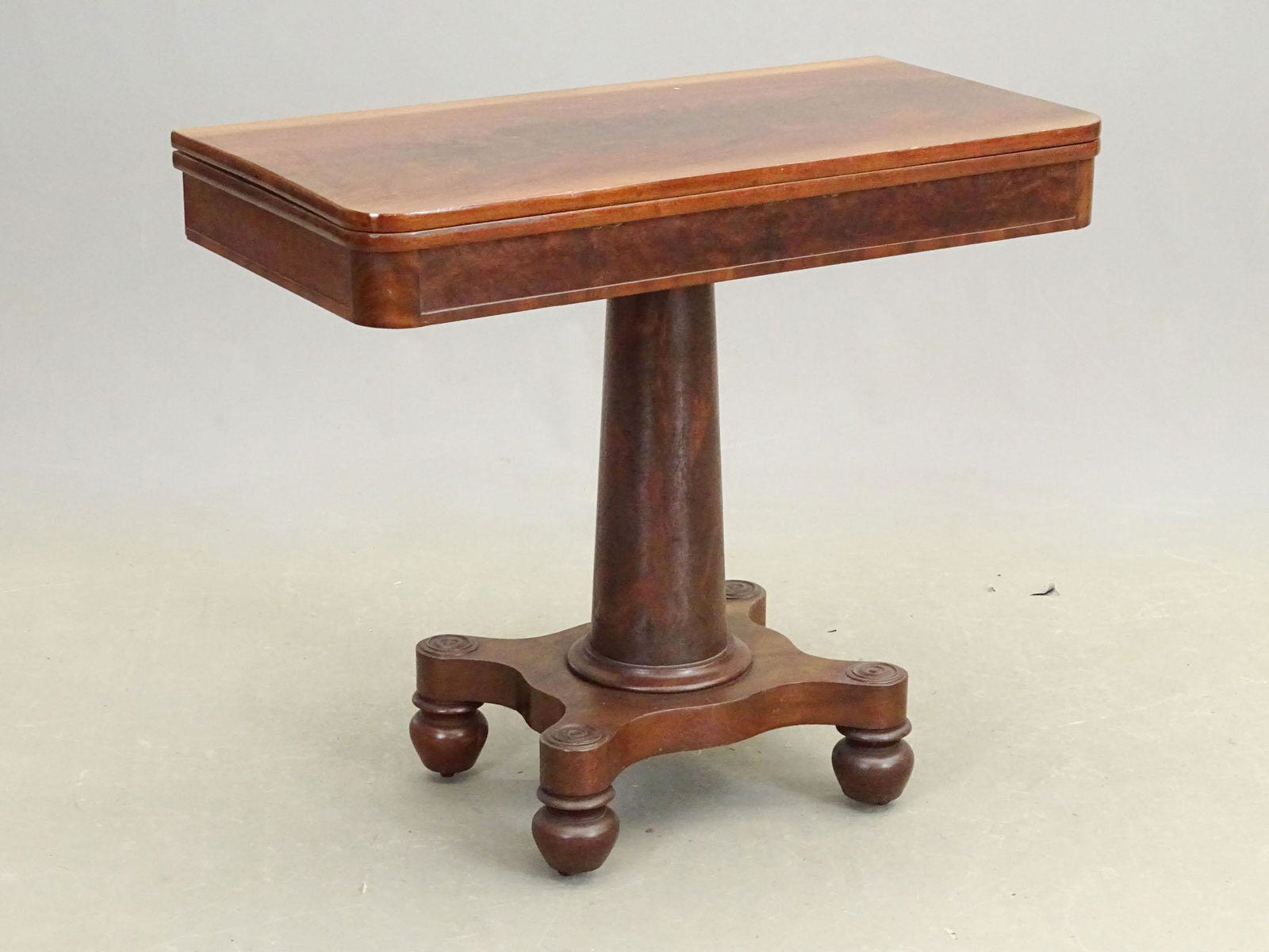 19th c. Mahogany Game Table (1 of 6)