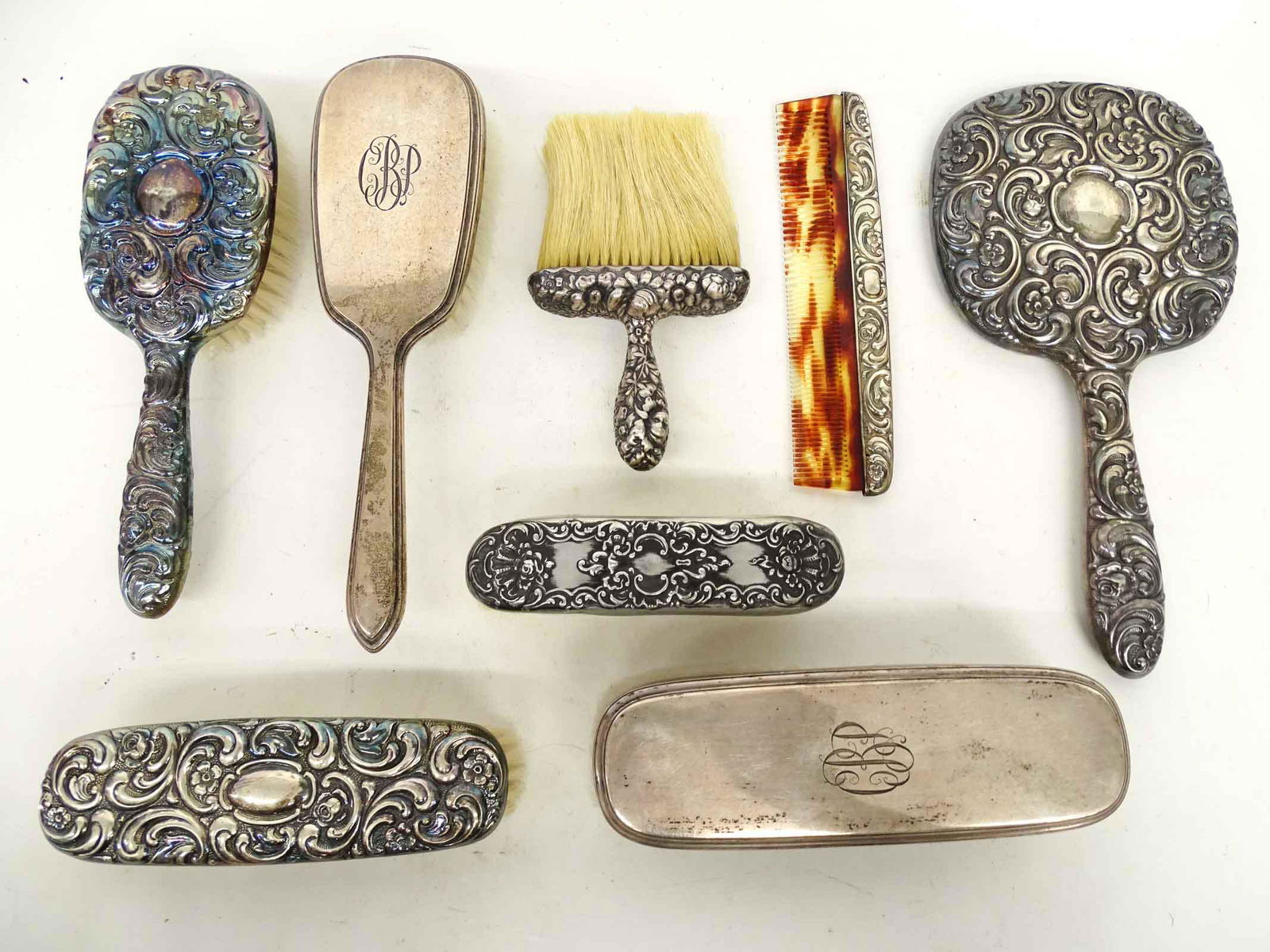 Sterling Silver Dresser Set Lot (1 of 4)