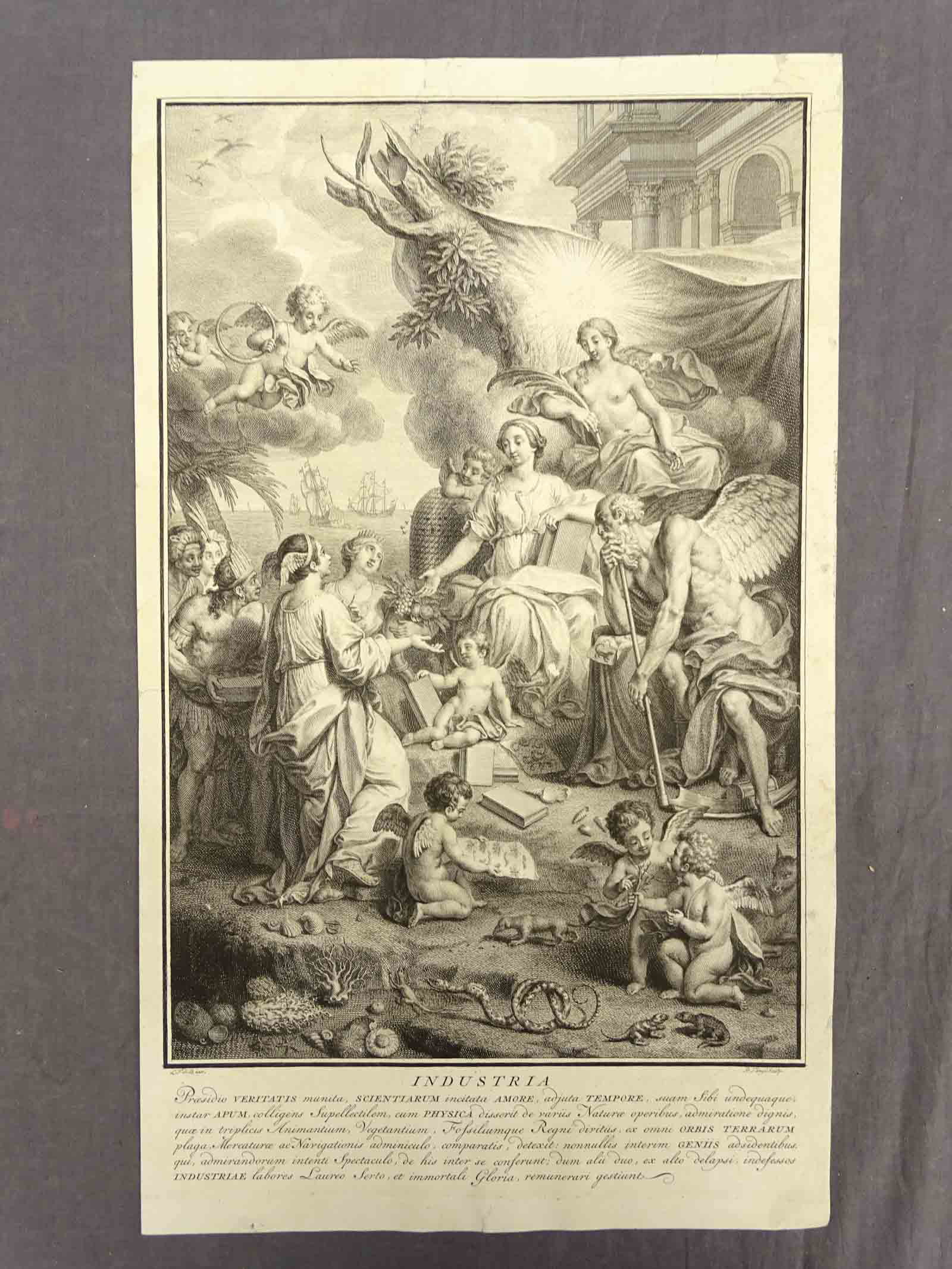 Industry Antique Print of Commerce (1 of 3)