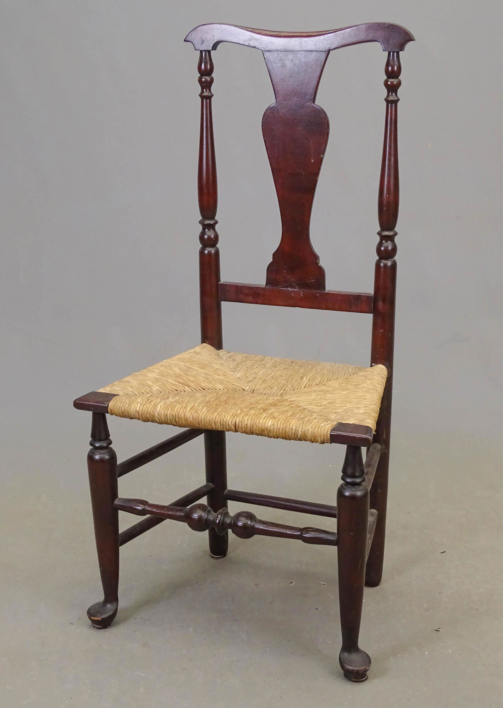 18th c. Queen Anne Chair (1 of 3)