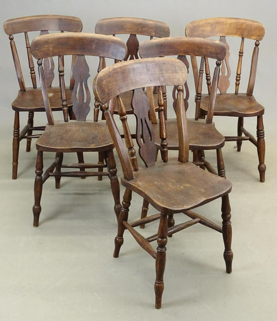 Set of (6) French Dining Chairs (1 of 4)