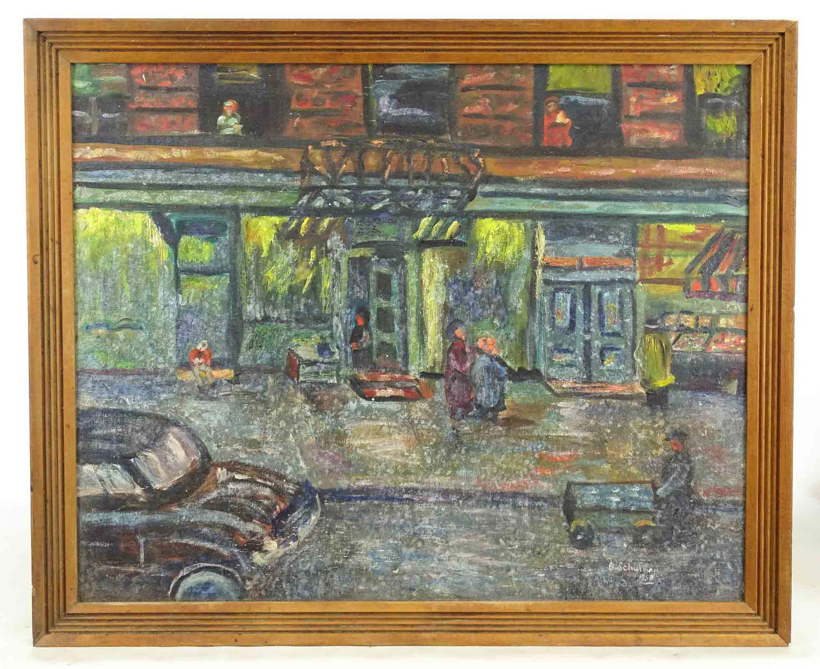 B. Schulman (20th Century), Street Scene (1 of 3)