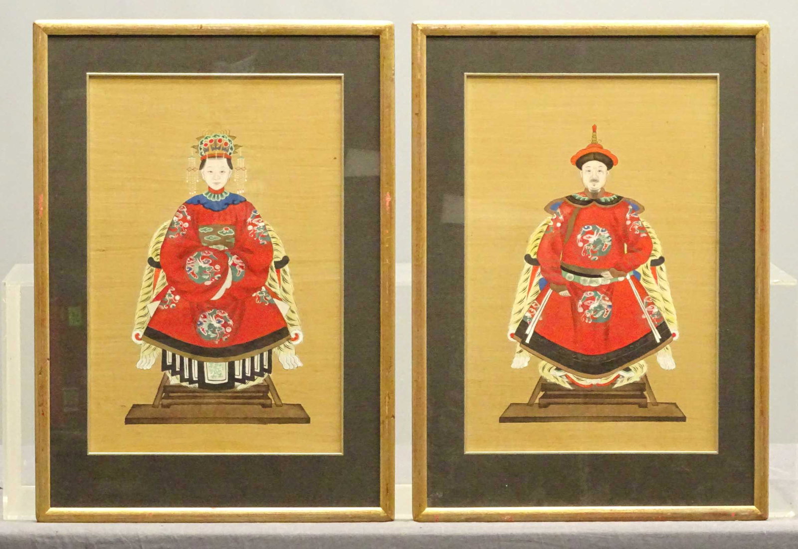 Pair Ancestral Asian Portraits (1 of 5)