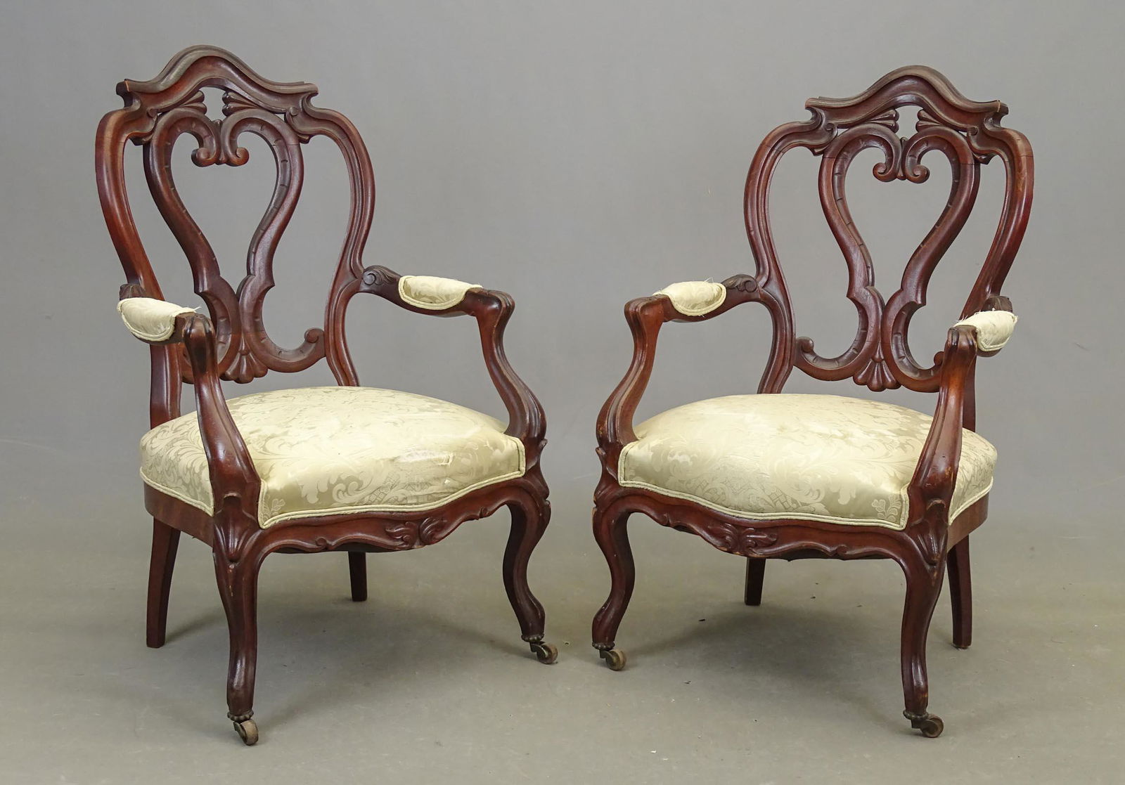 Pair Victorian Chairs (1 of 5)