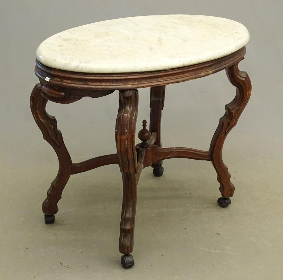 Victorian Marble Top Table (1 of 3)