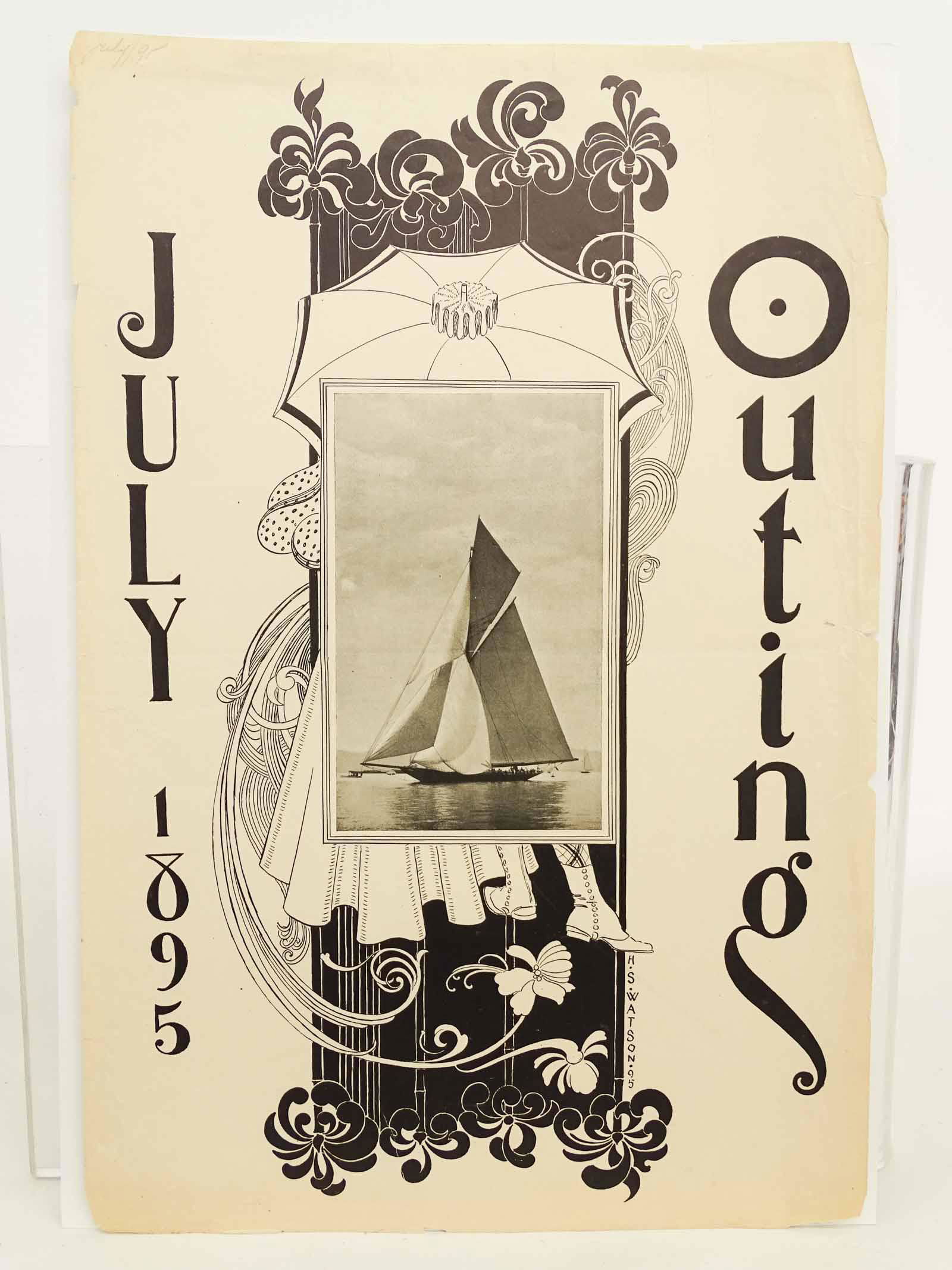 Sailing Yacht Antique Print (1 of 3)