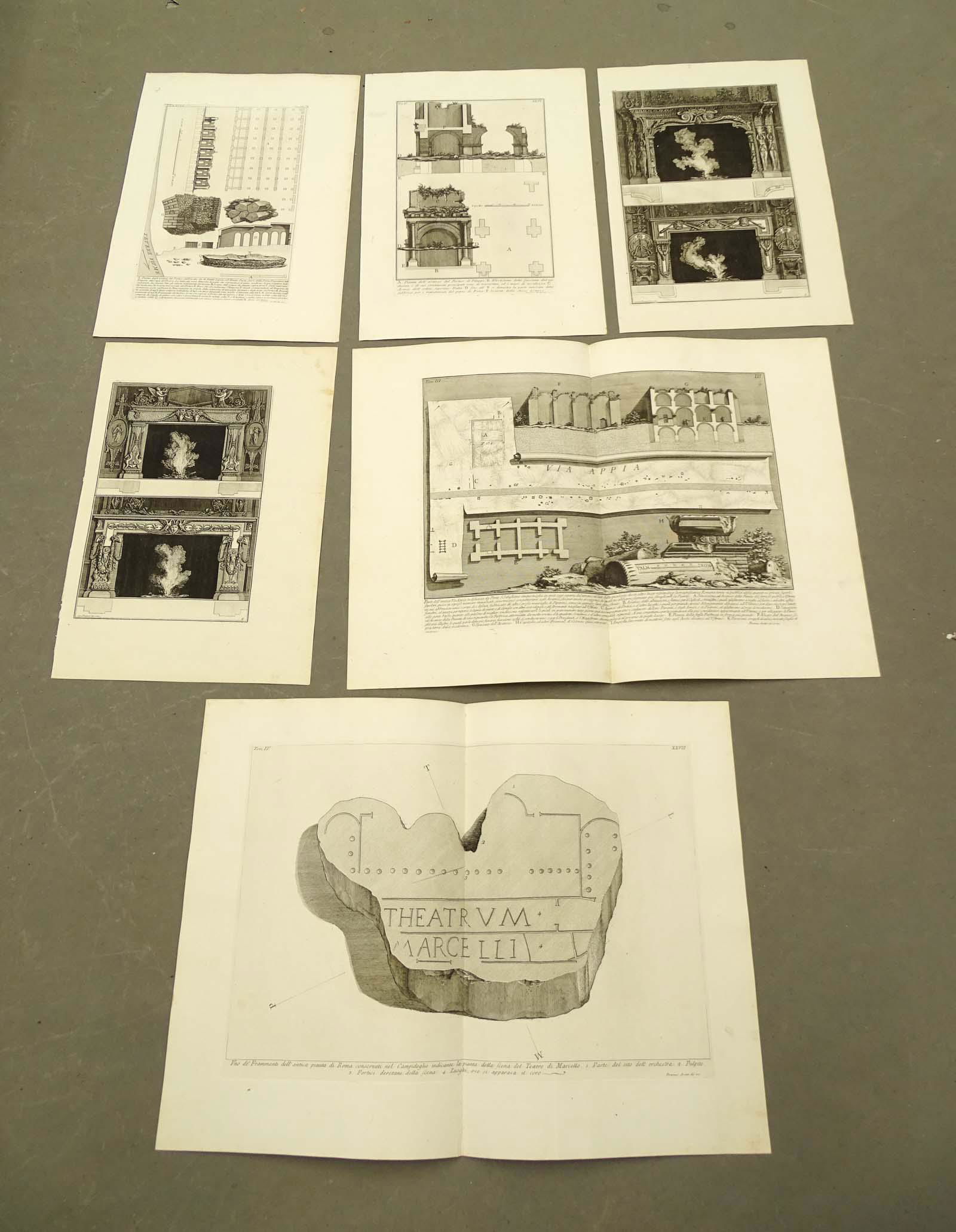 Piranesi Group Antique Prints (6) (1 of 5)