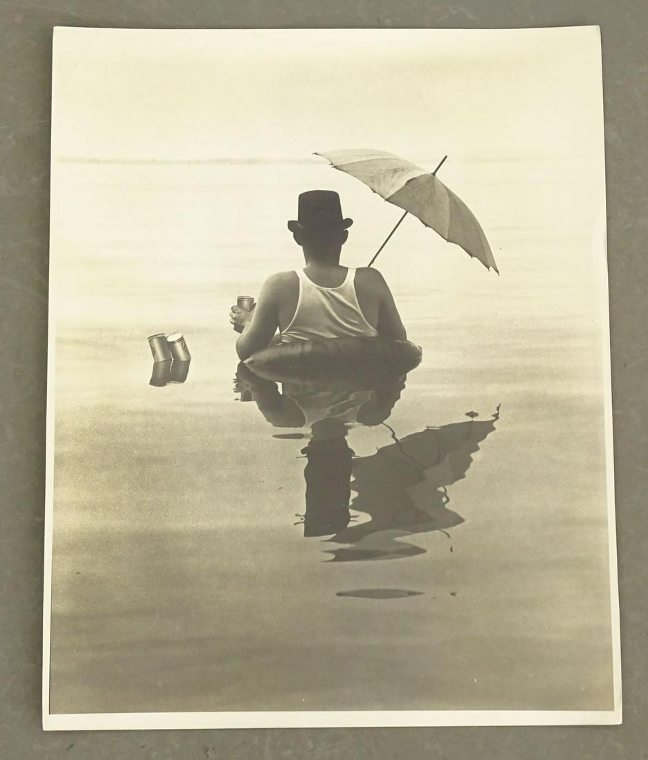 Vintage Photograph Beer Advertisement (1 of 2)