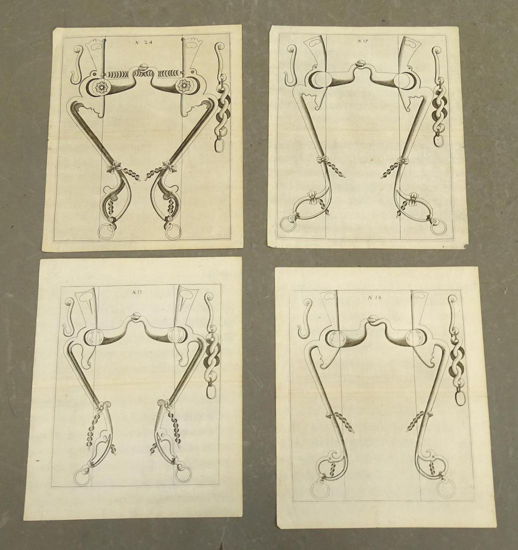 Horse Bits Antique Prints (4) (1 of 4)