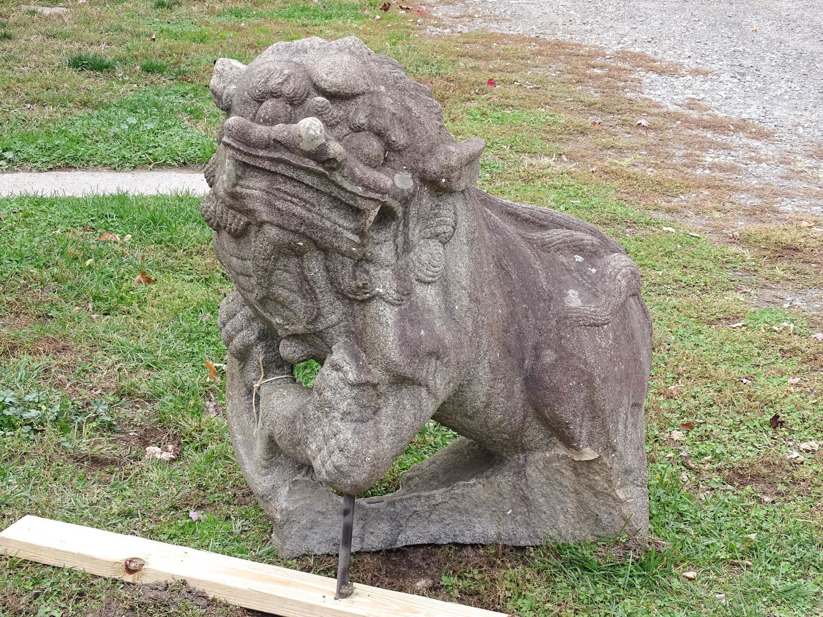 18th c. Carved Stone Foo Dog (1 of 6)