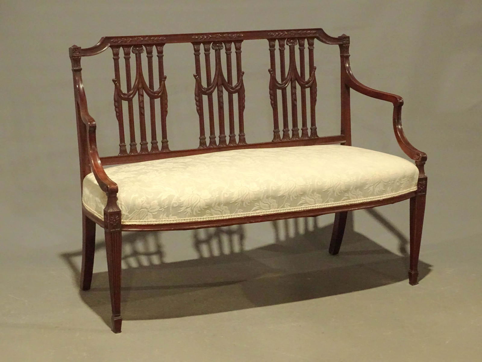 19th c. Hepplewhite Settee (1 of 4)