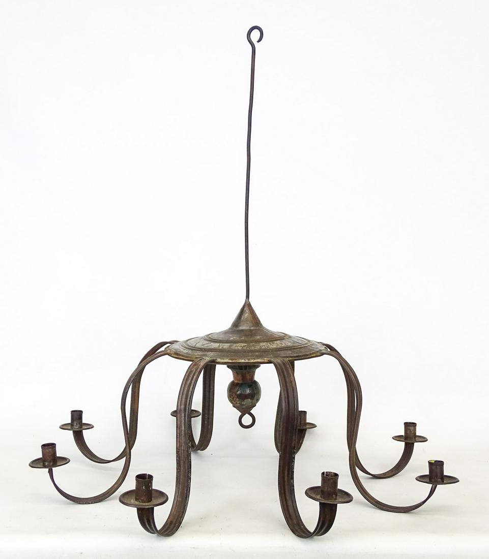 Early Tin Chandelier (1 of 5)
