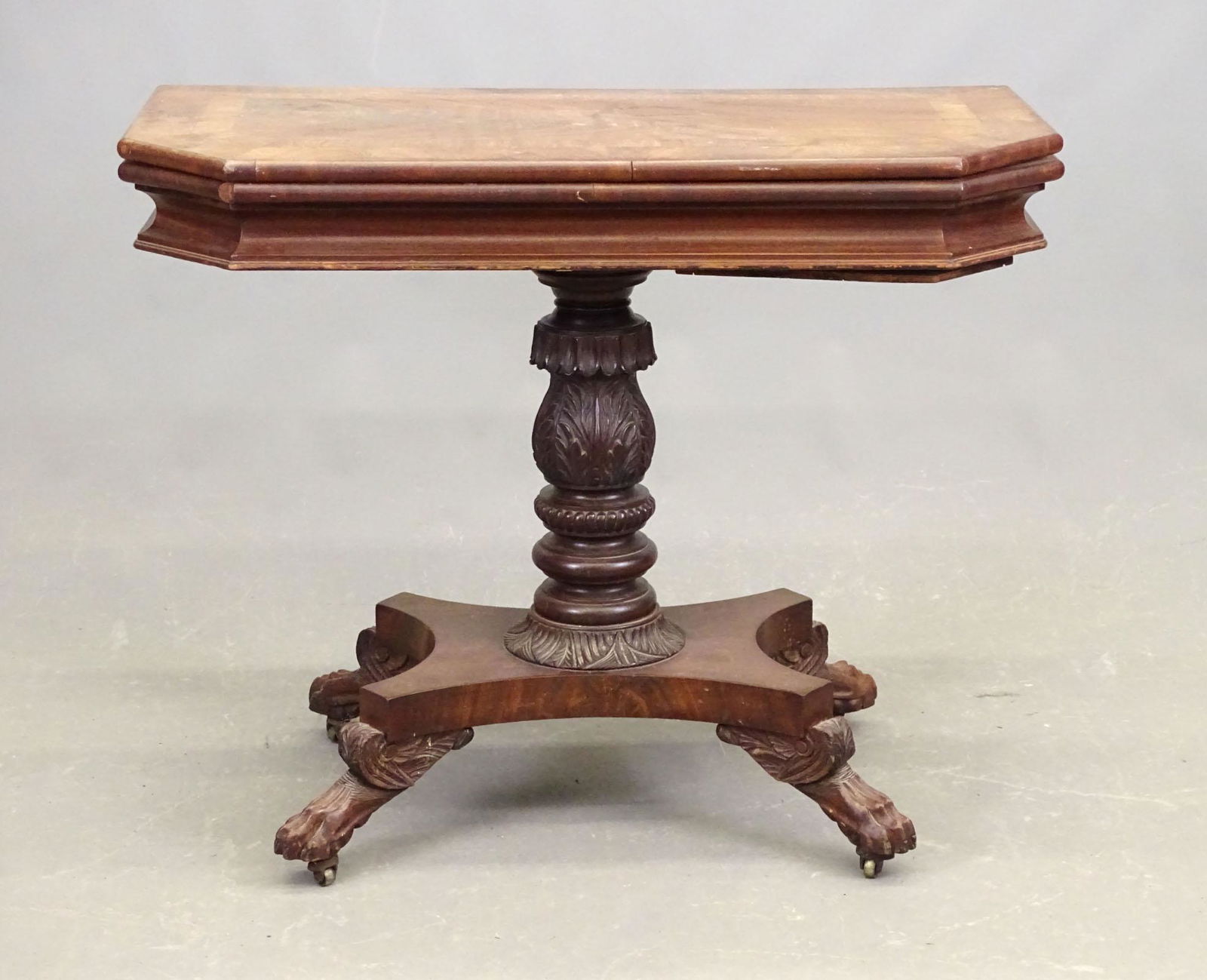 19th c. Card Table Attributed to A. Quervelle (1 of 8)