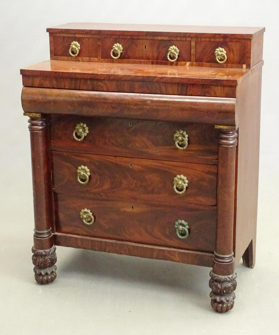 19th. Boston Mahogany Chest of Drawers (1 of 9)