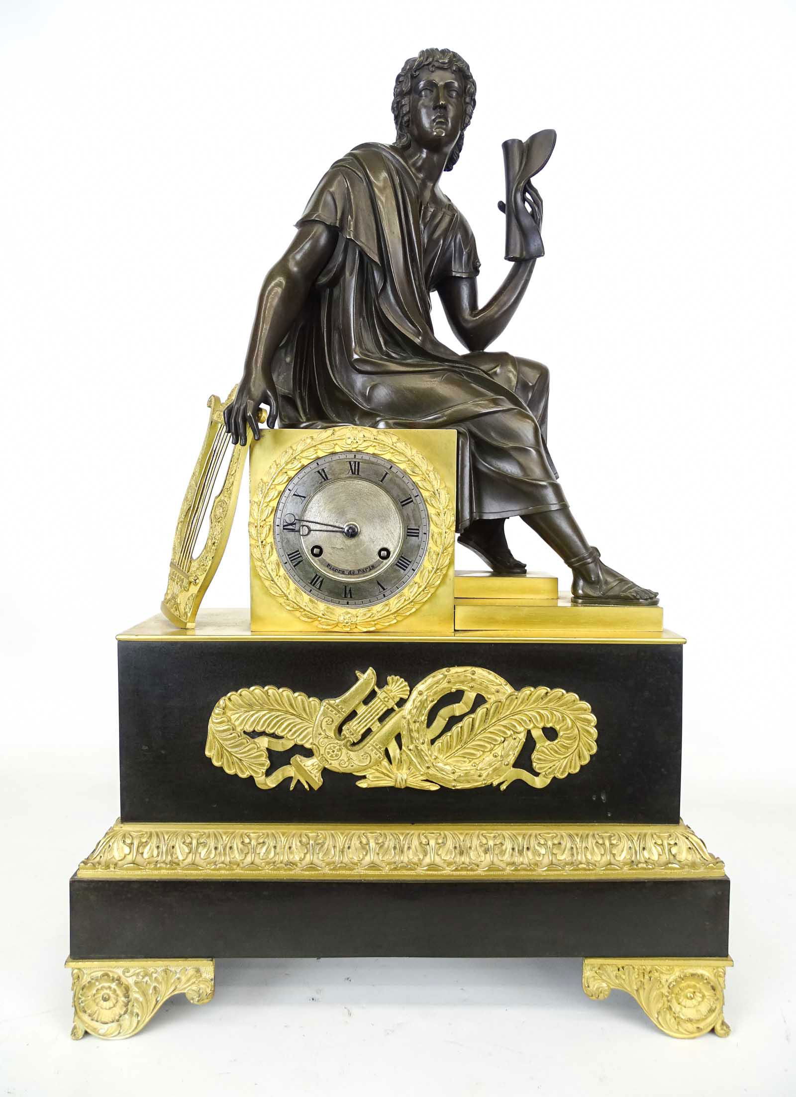 19th c. French Empire Clock (1 of 8)