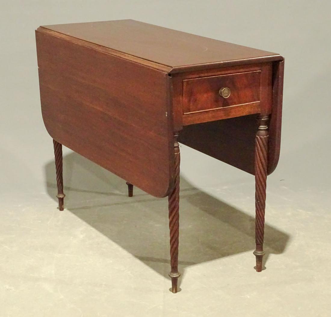19th c. Sheraton Dropleaf Table (1 of 5)