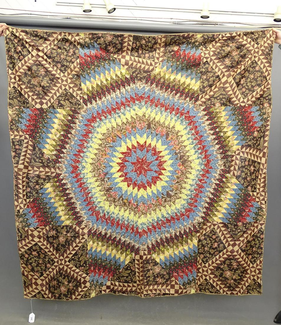 C. 1840 Chintz Stars Quilt (1 of 3)