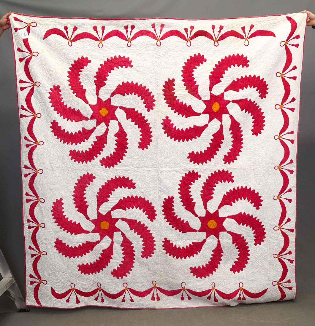 C. 1880 Princess Feather Quilt (1 of 2)