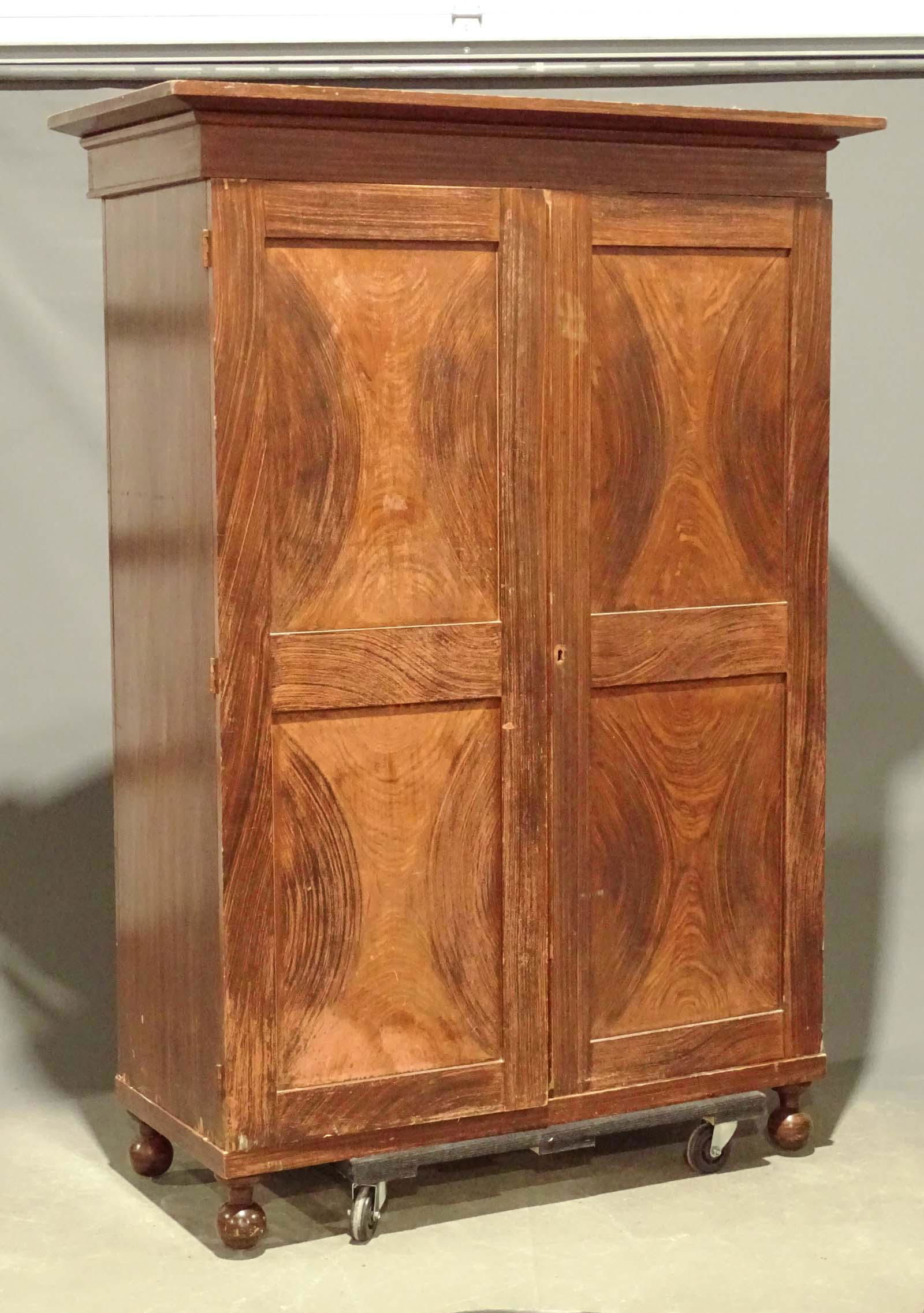 19th c. Wardrobe Cupboard (1 of 4)